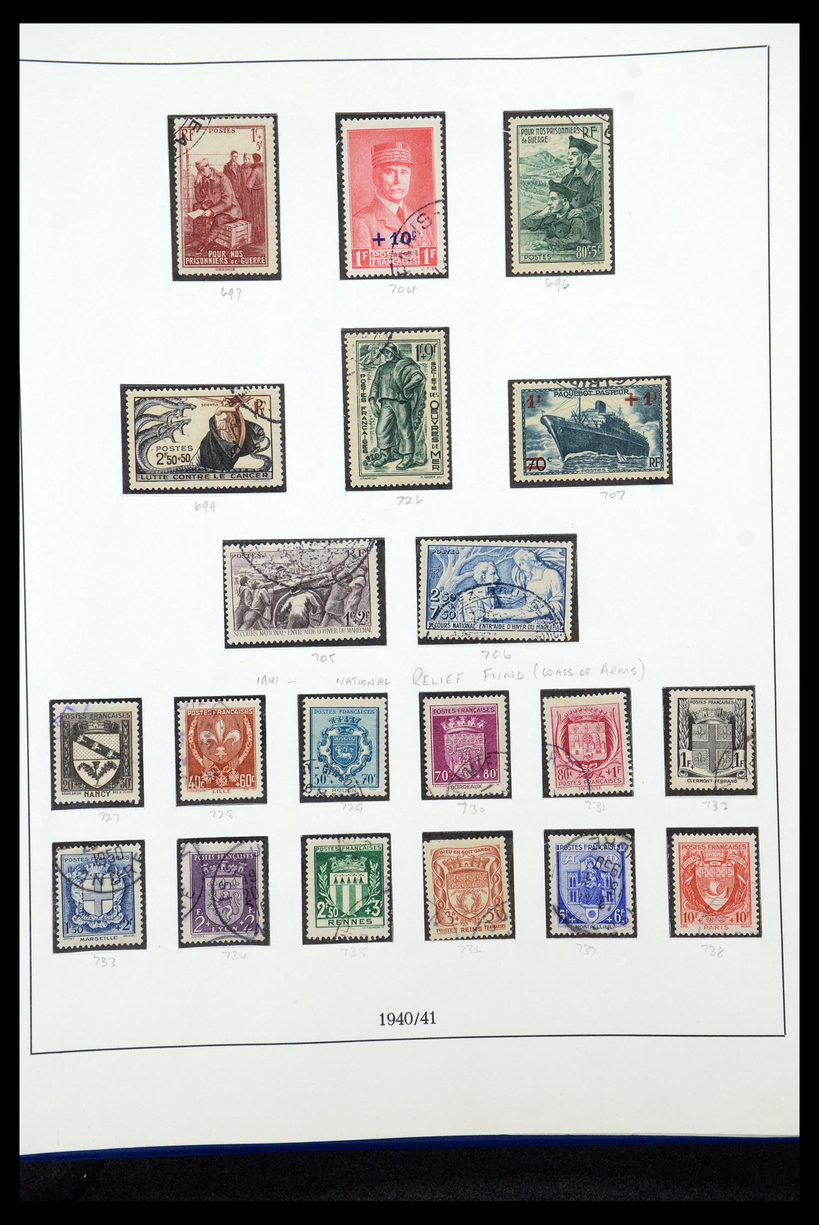 35610 039 - Postzegelverzameling 35610 Frankrijk 1849-1980.