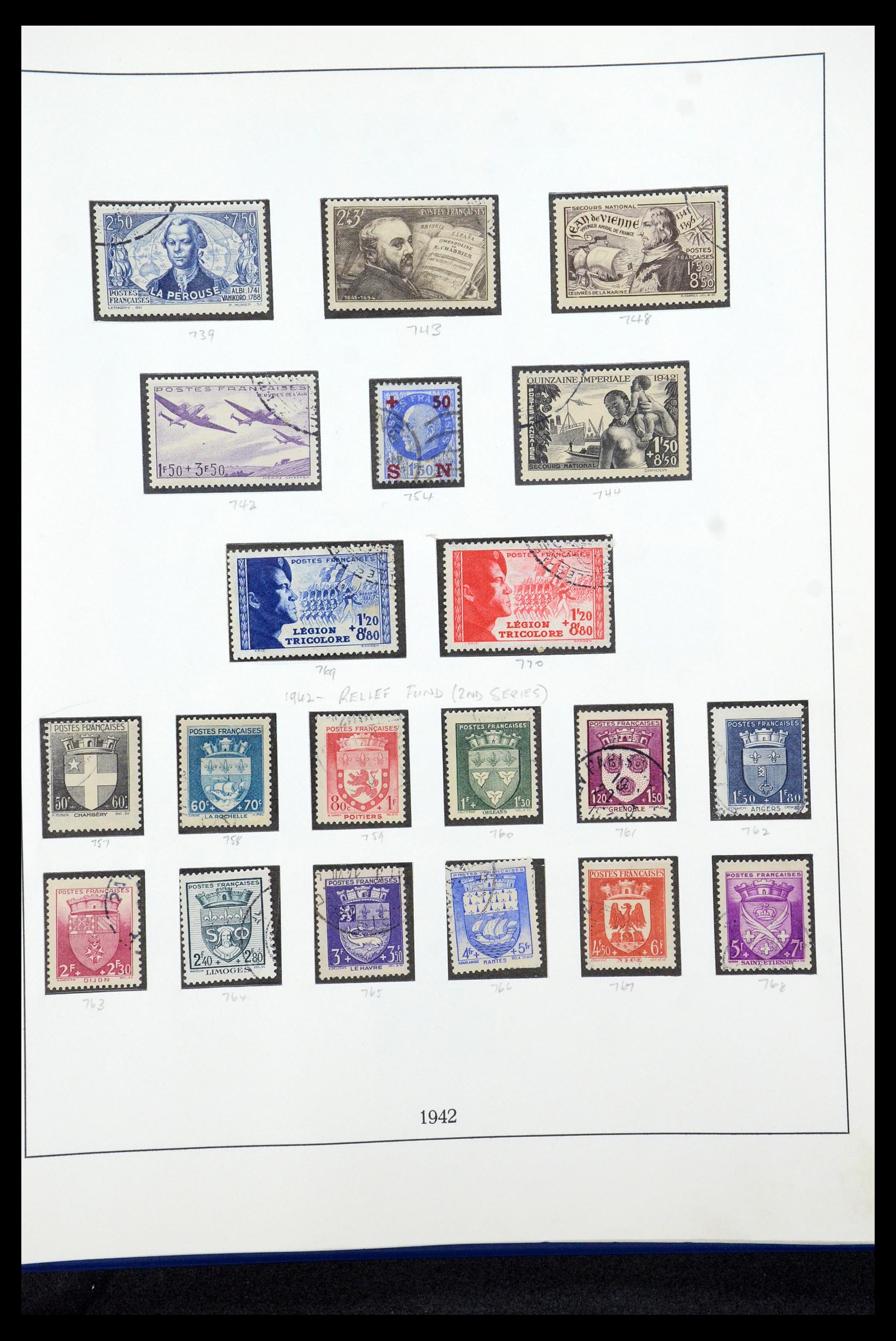 35610 041 - Postzegelverzameling 35610 Frankrijk 1849-1980.