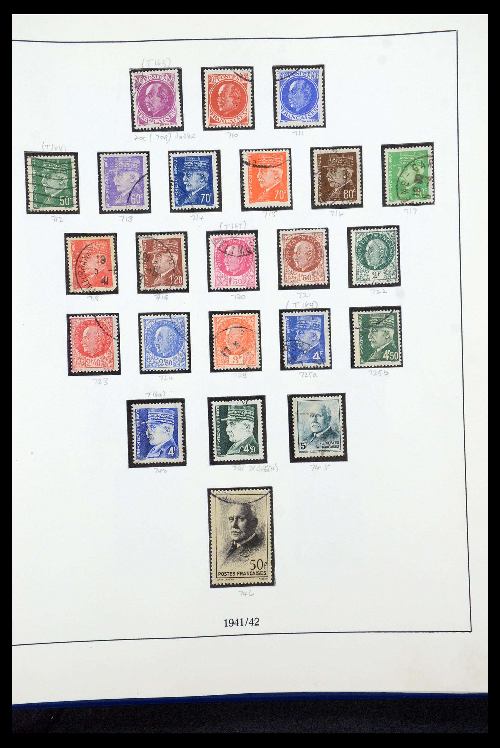 35610 042 - Postzegelverzameling 35610 Frankrijk 1849-1980.