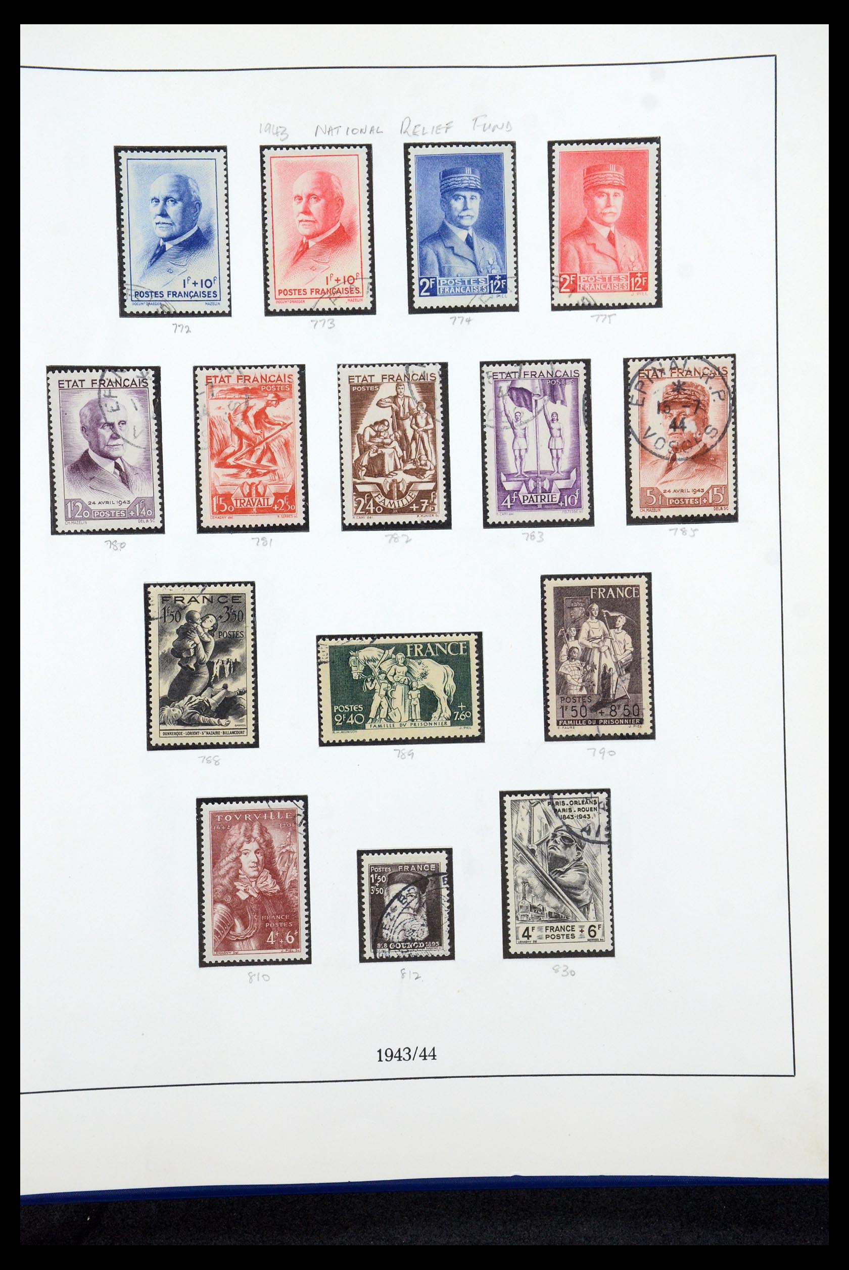 35610 043 - Postzegelverzameling 35610 Frankrijk 1849-1980.