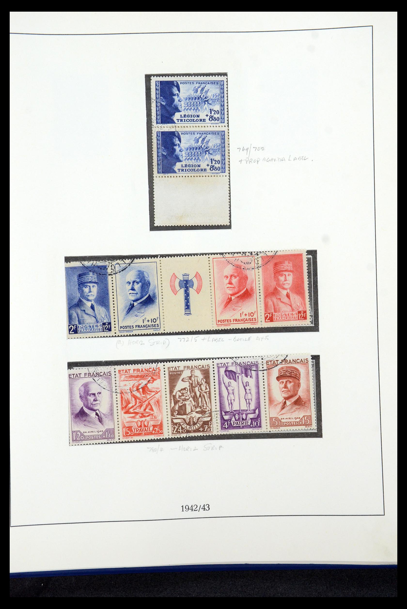 35610 044 - Postzegelverzameling 35610 Frankrijk 1849-1980.