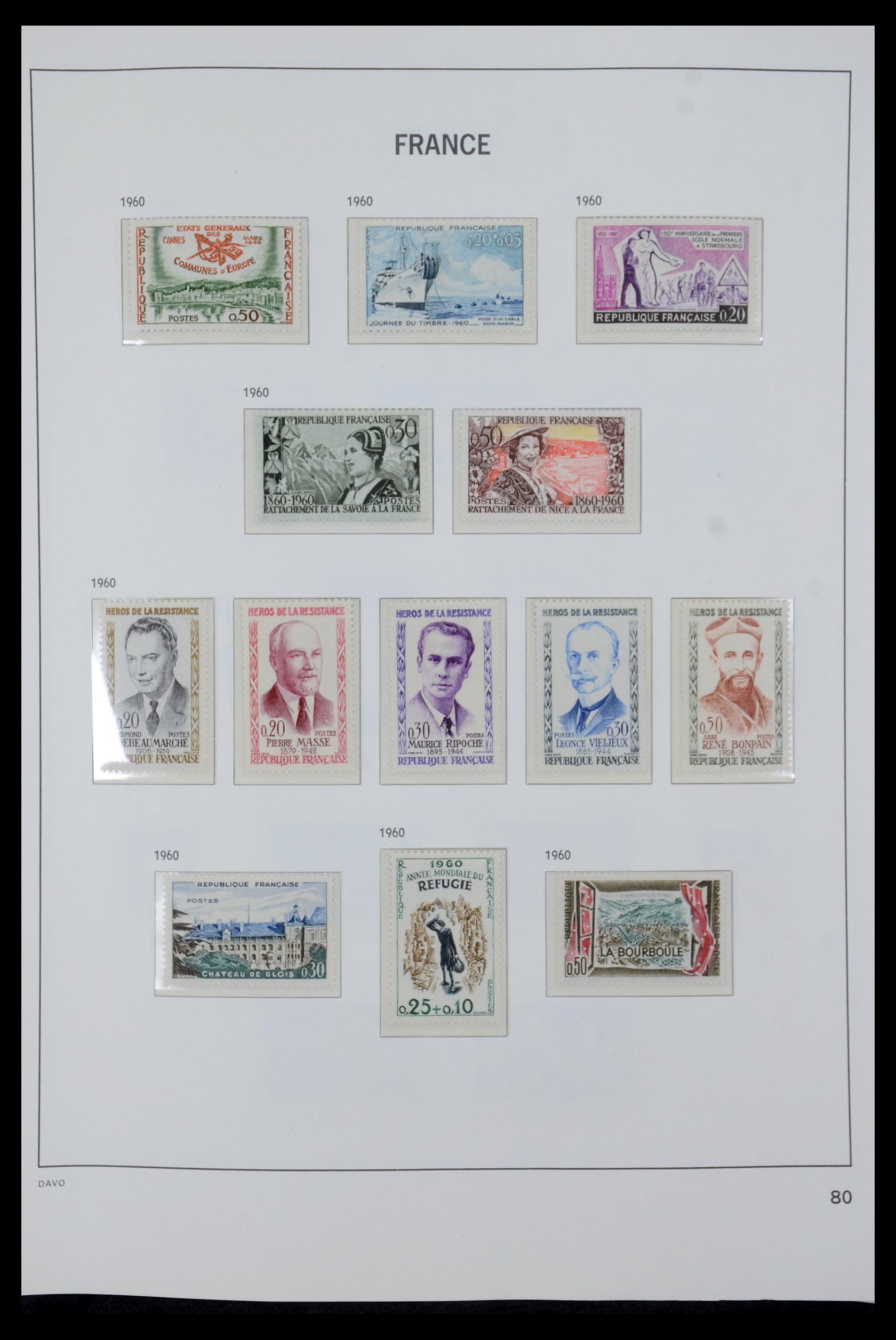 35610 098 - Stamp Collection 35610 France 1849-1980.