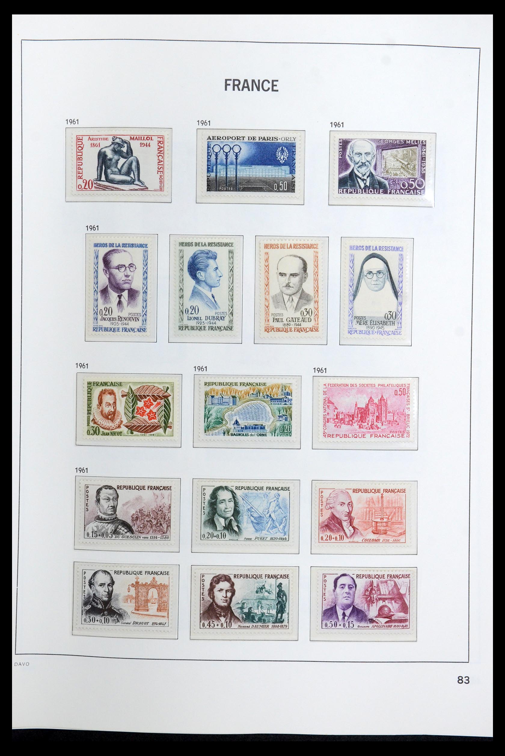 35610 101 - Stamp Collection 35610 France 1849-1980.