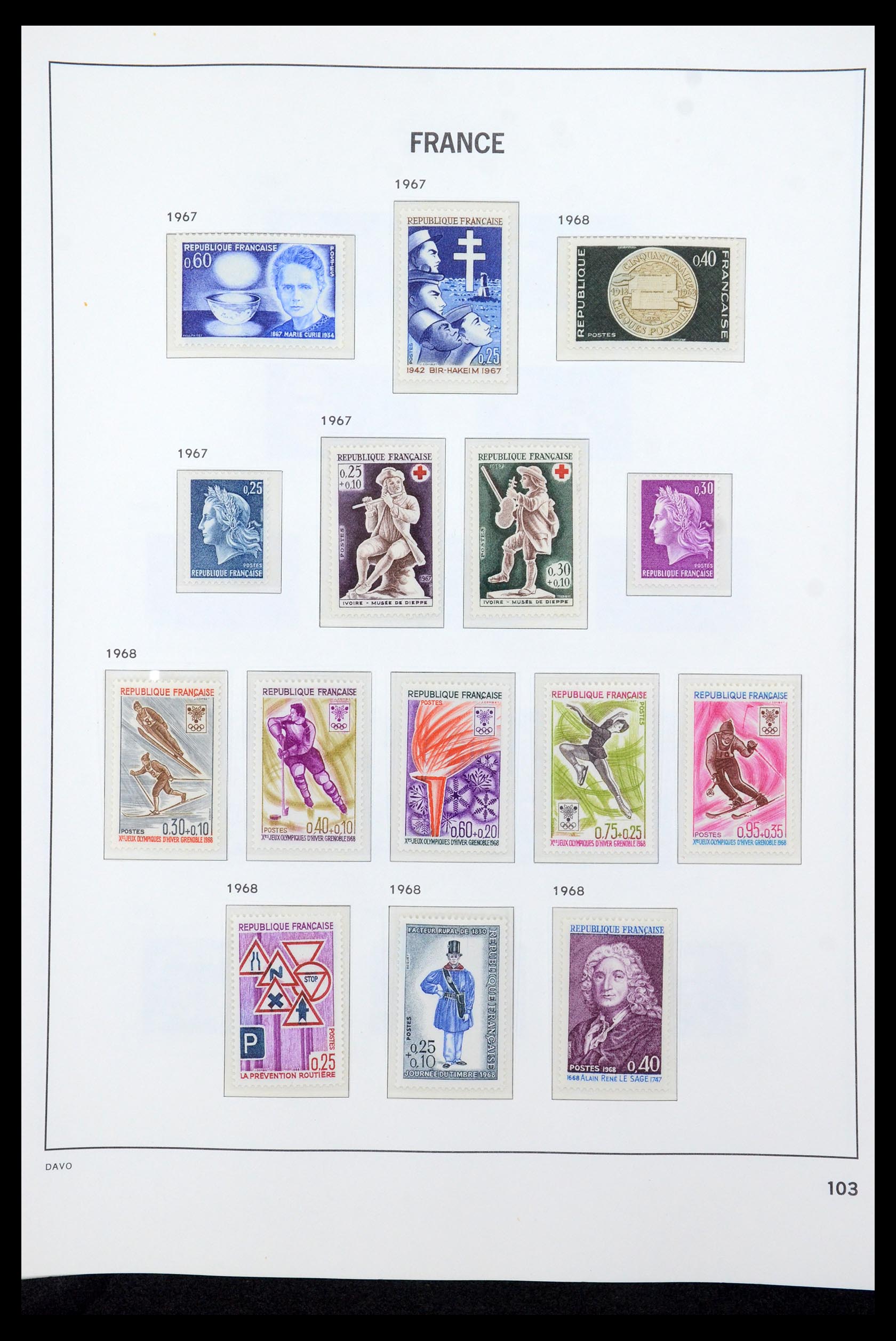 35610 121 - Stamp Collection 35610 France 1849-1980.