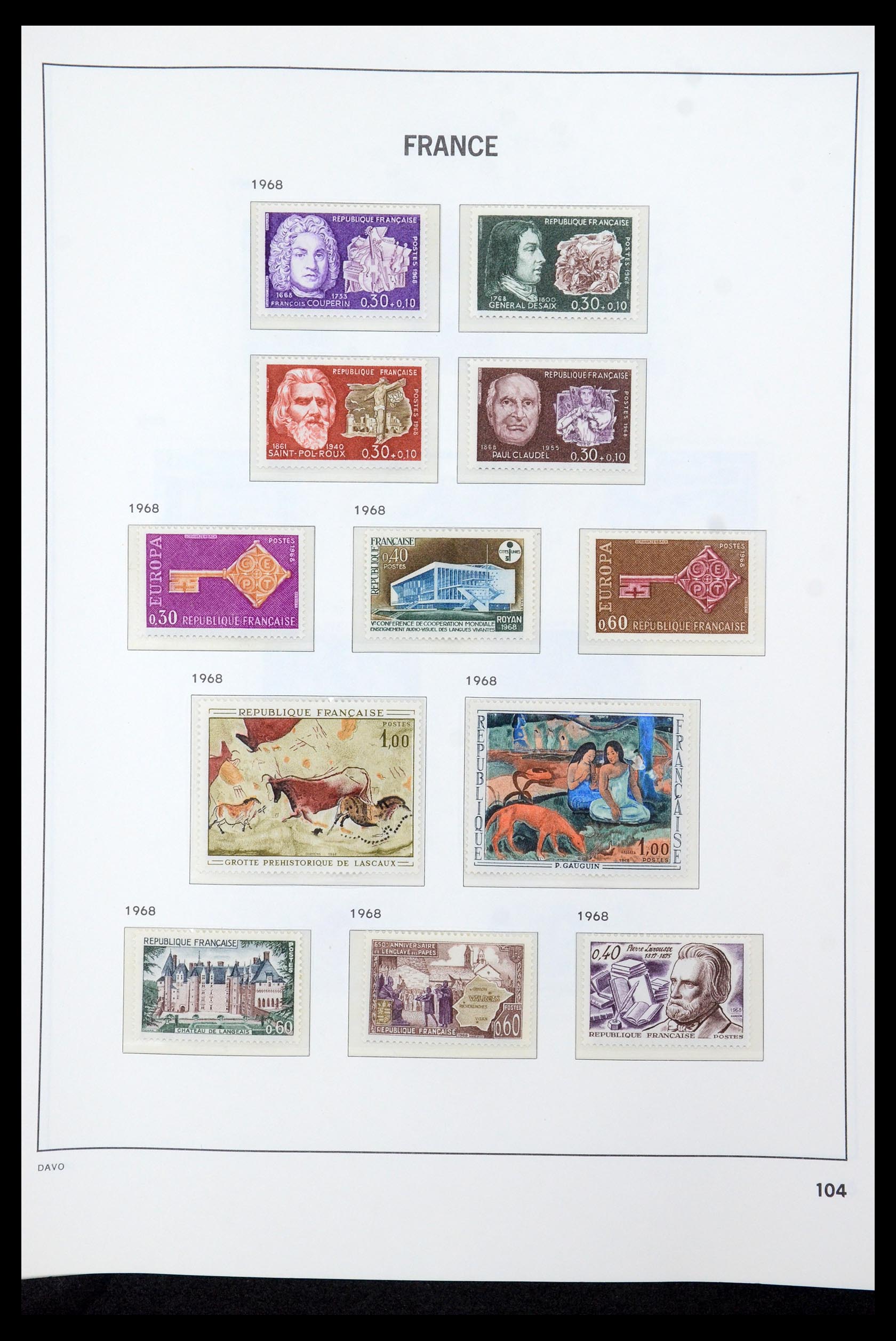 35610 122 - Stamp Collection 35610 France 1849-1980.