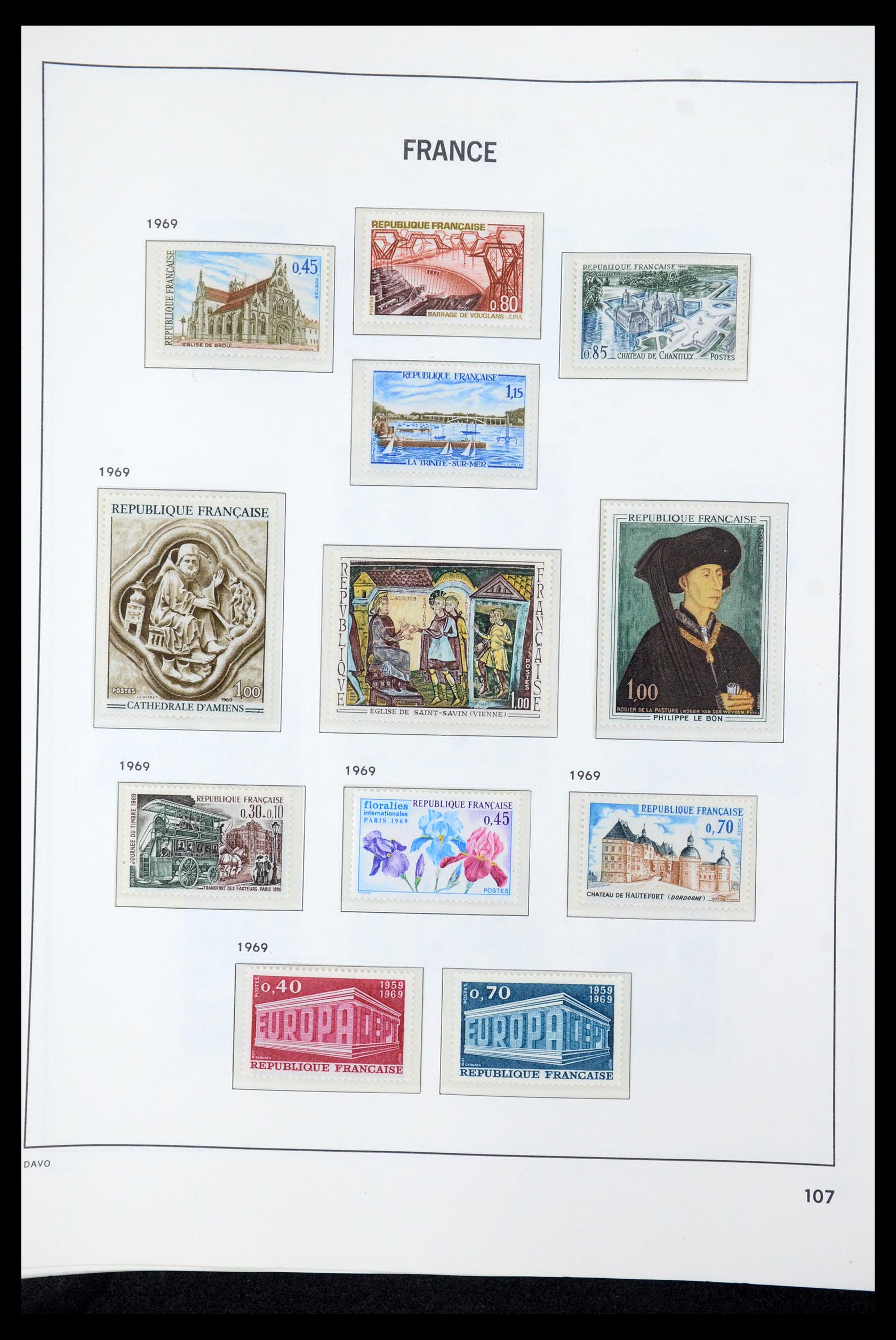 35610 125 - Stamp Collection 35610 France 1849-1980.