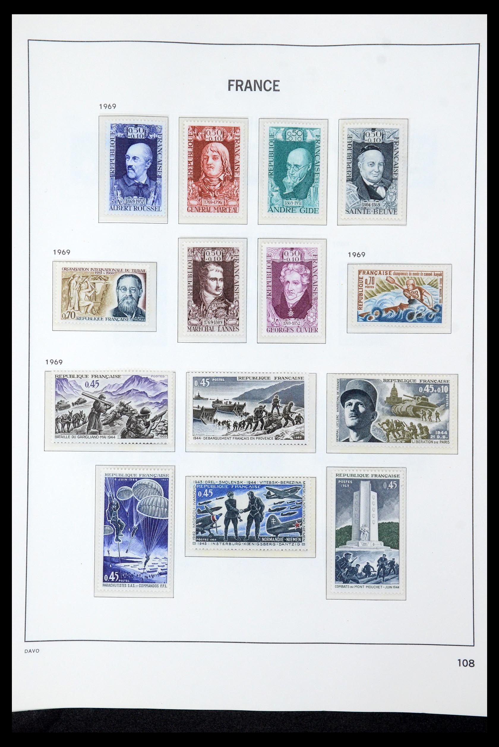35610 126 - Stamp Collection 35610 France 1849-1980.