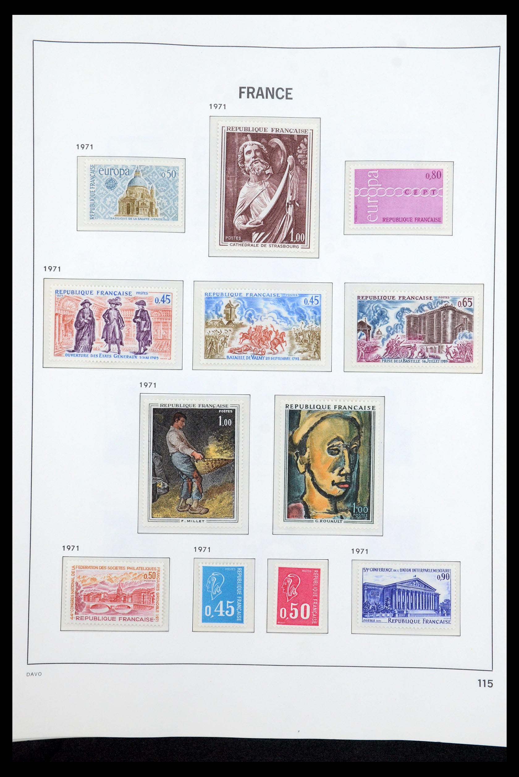 35610 133 - Stamp Collection 35610 France 1849-1980.