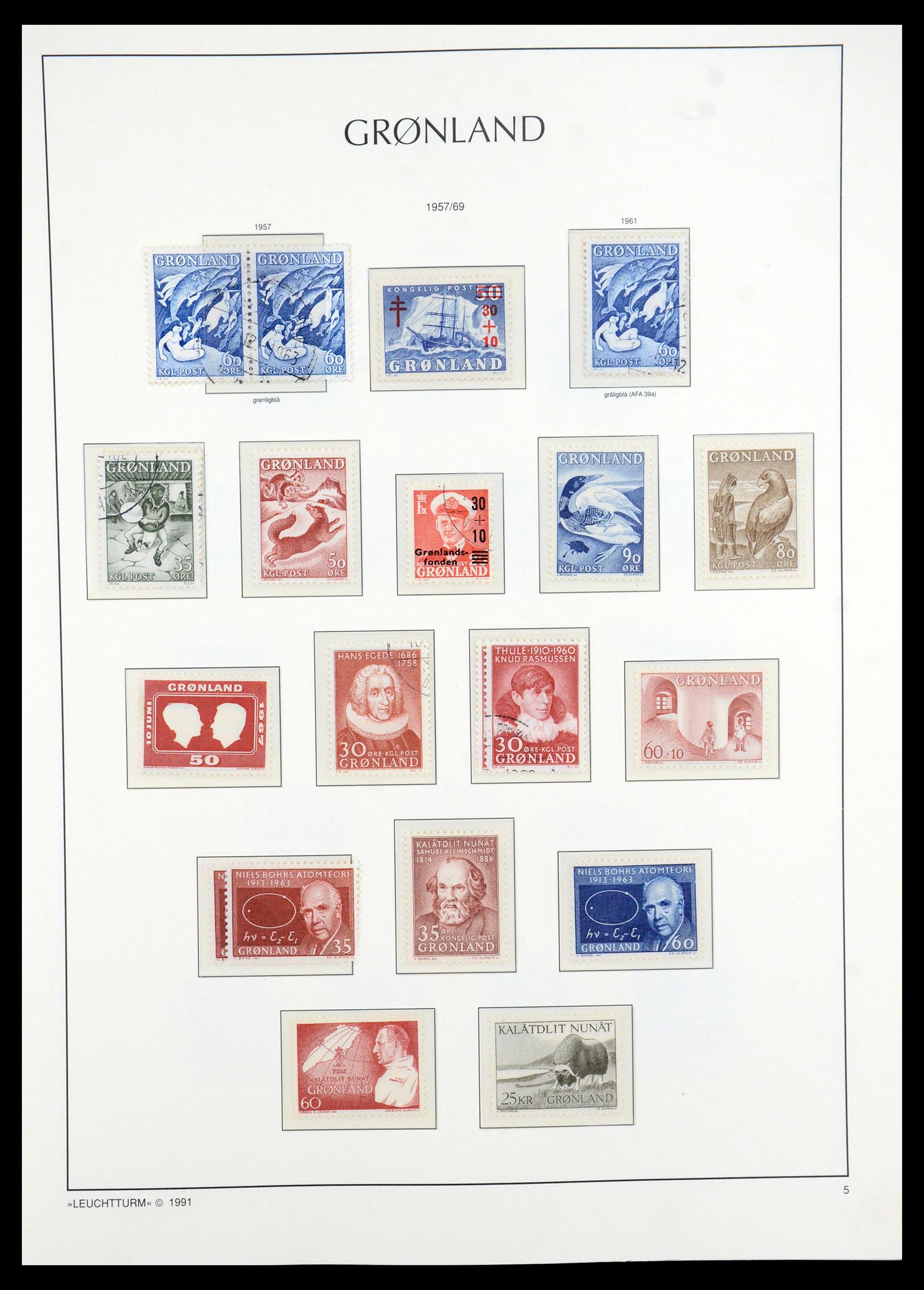 35611 005 - Postzegelverzameling 35611 Groenland 1938-2003.