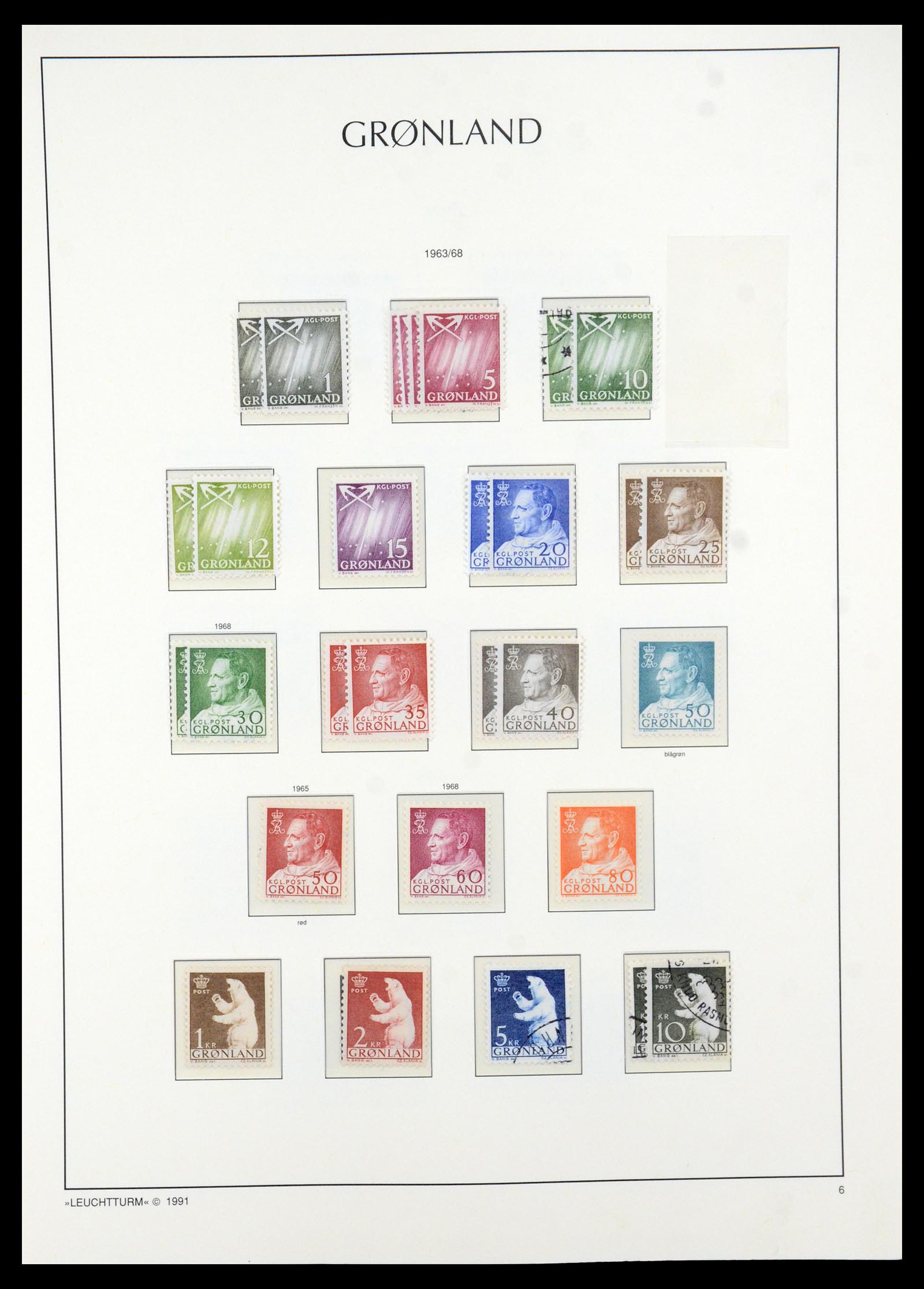 35611 006 - Postzegelverzameling 35611 Groenland 1938-2003.