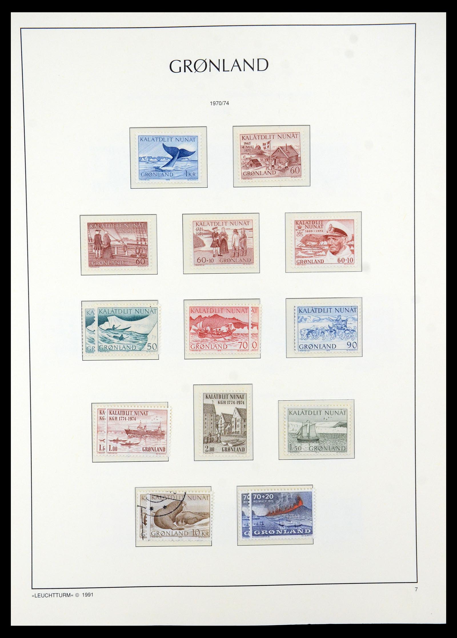35611 007 - Postzegelverzameling 35611 Groenland 1938-2003.
