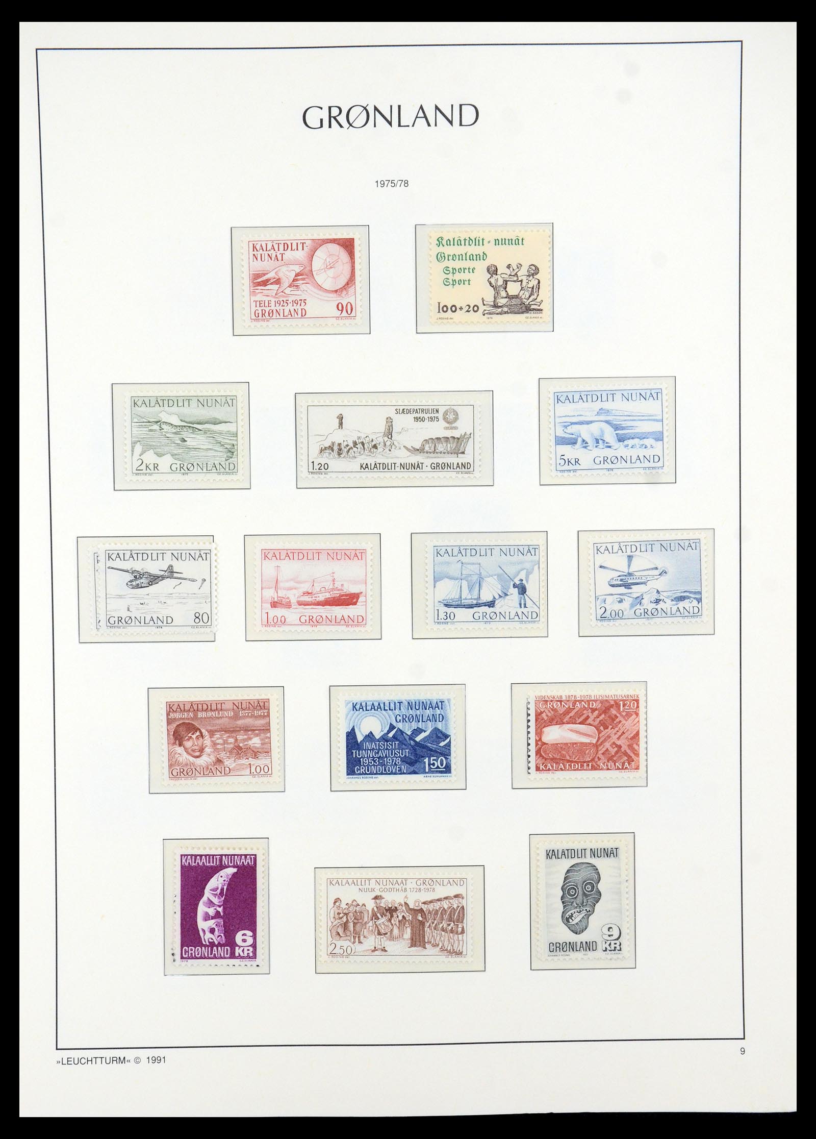 35611 009 - Postzegelverzameling 35611 Groenland 1938-2003.