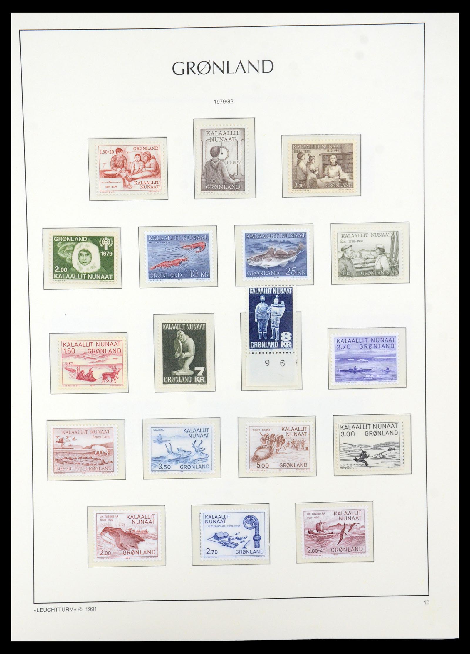 35611 010 - Postzegelverzameling 35611 Groenland 1938-2003.