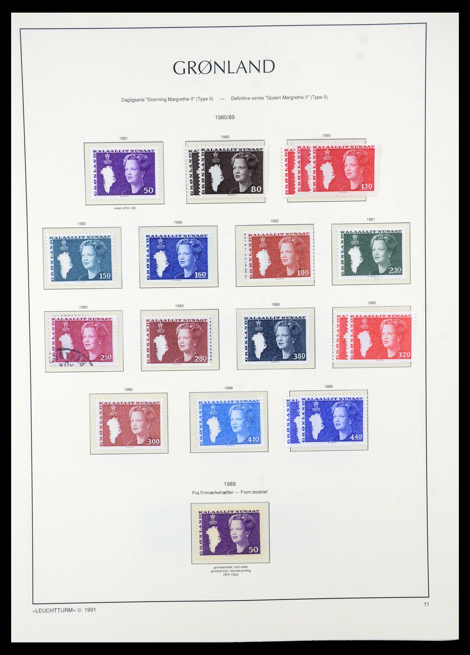 35611 011 - Postzegelverzameling 35611 Groenland 1938-2003.