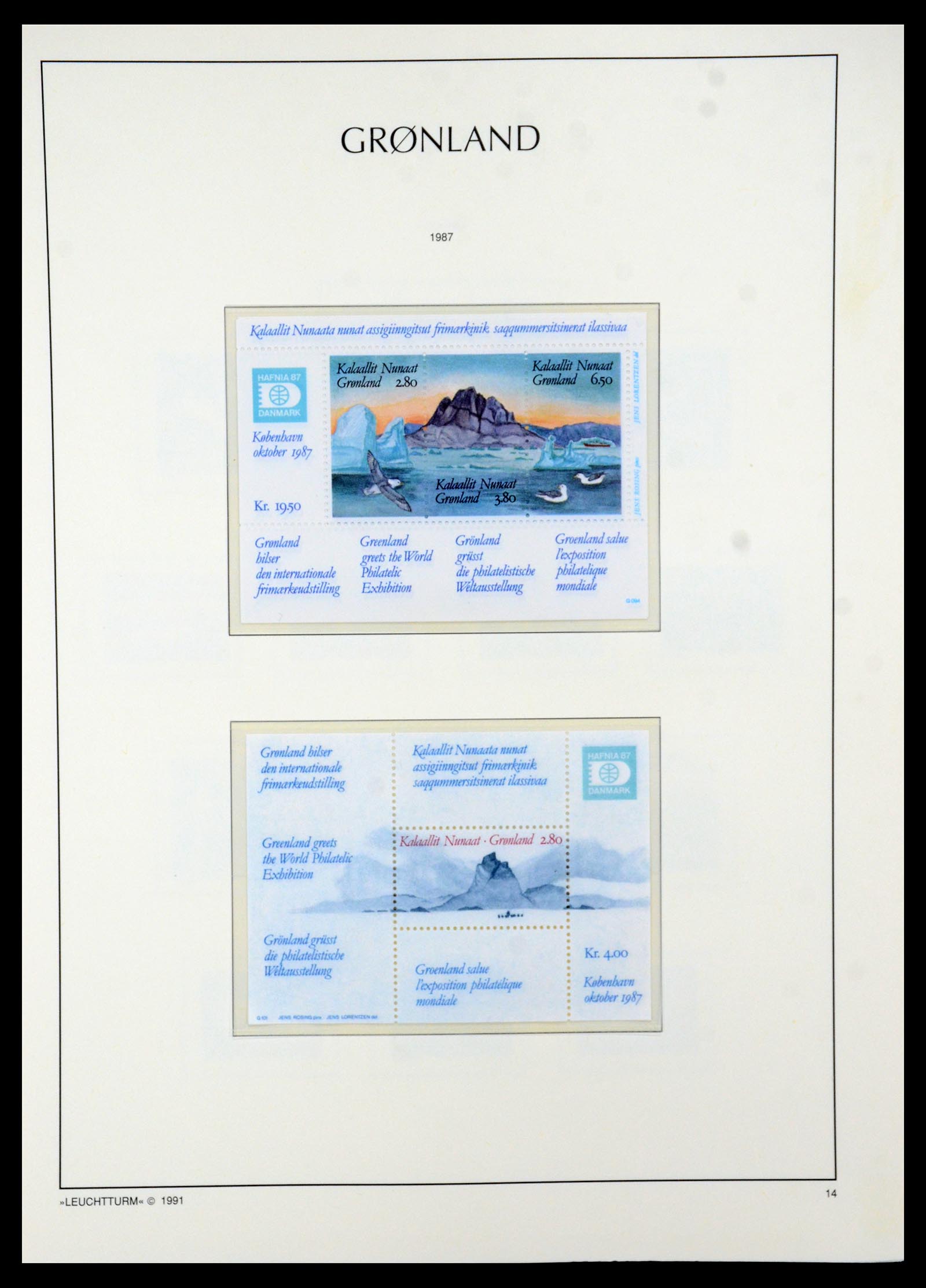 35611 014 - Postzegelverzameling 35611 Groenland 1938-2003.