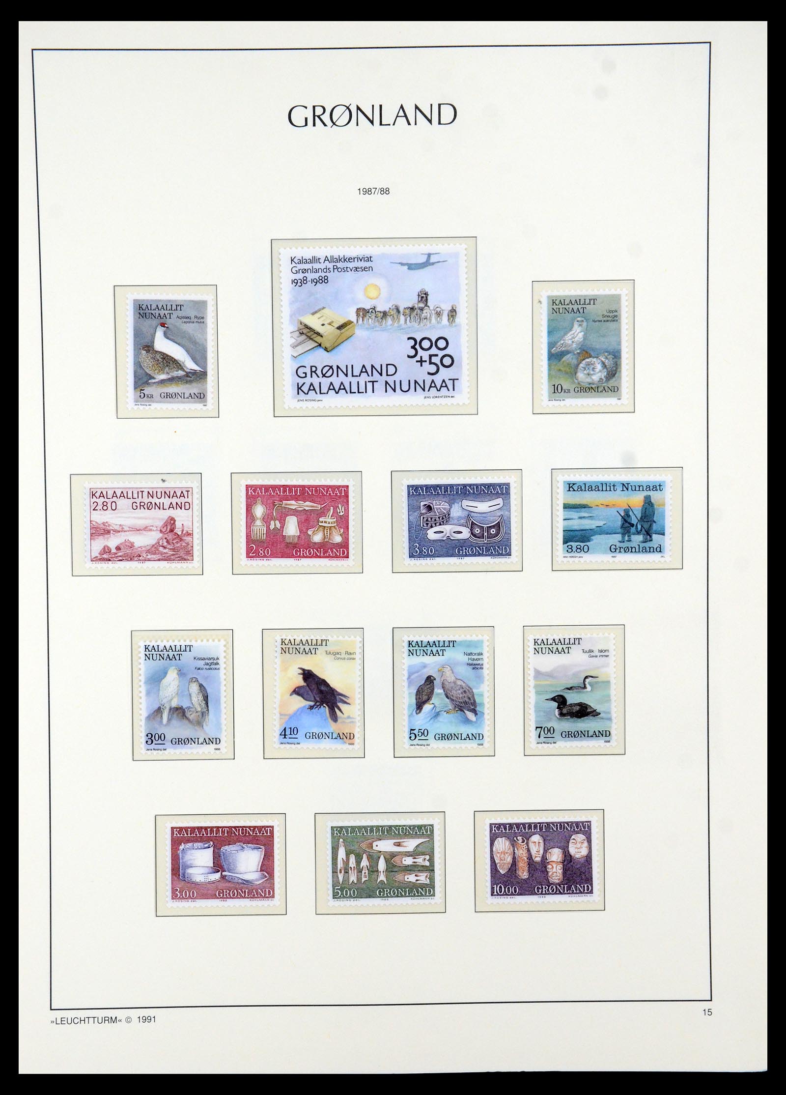 35611 015 - Postzegelverzameling 35611 Groenland 1938-2003.