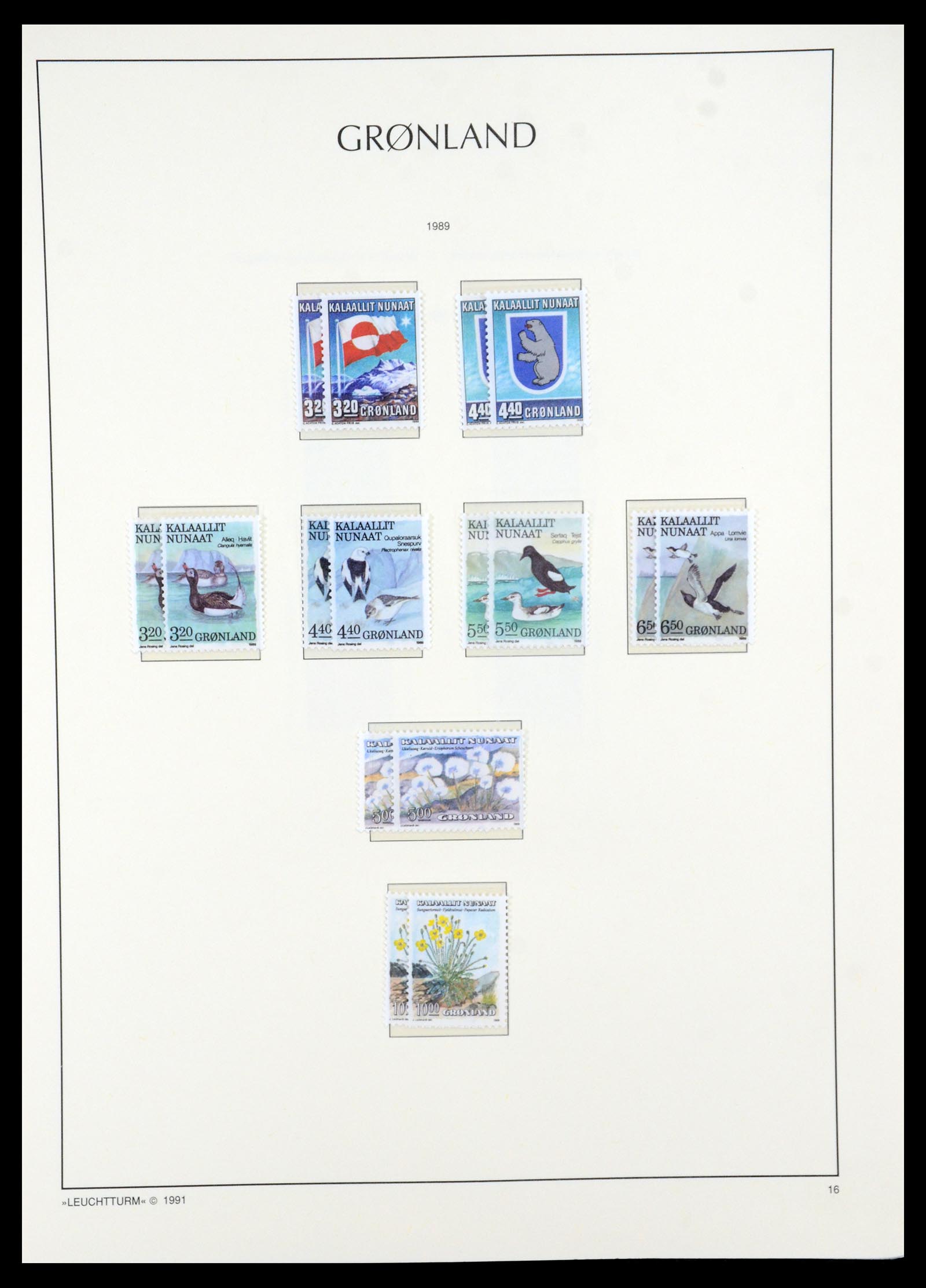35611 016 - Postzegelverzameling 35611 Groenland 1938-2003.