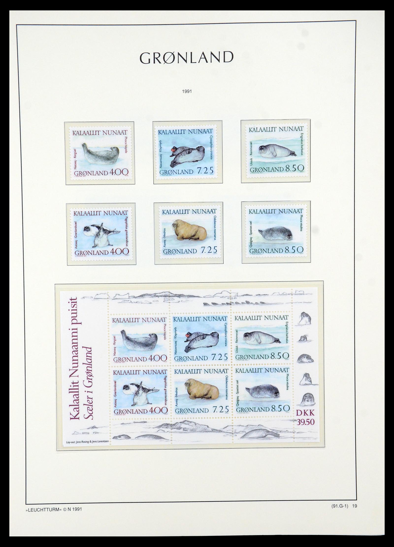 35611 019 - Postzegelverzameling 35611 Groenland 1938-2003.