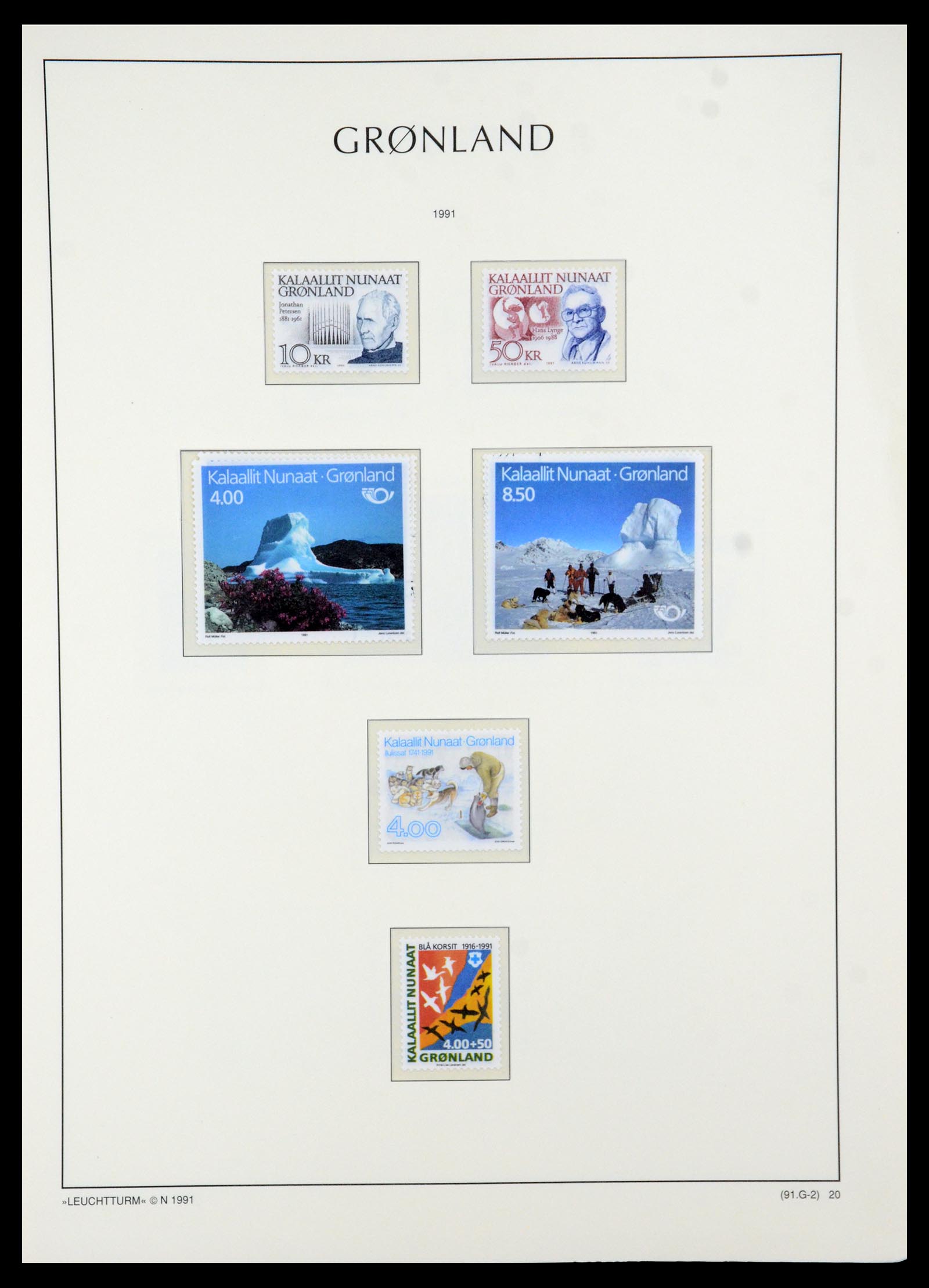 35611 020 - Postzegelverzameling 35611 Groenland 1938-2003.