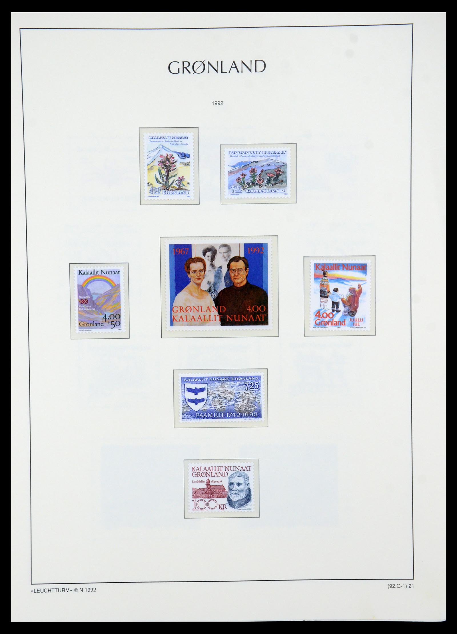 35611 021 - Postzegelverzameling 35611 Groenland 1938-2003.