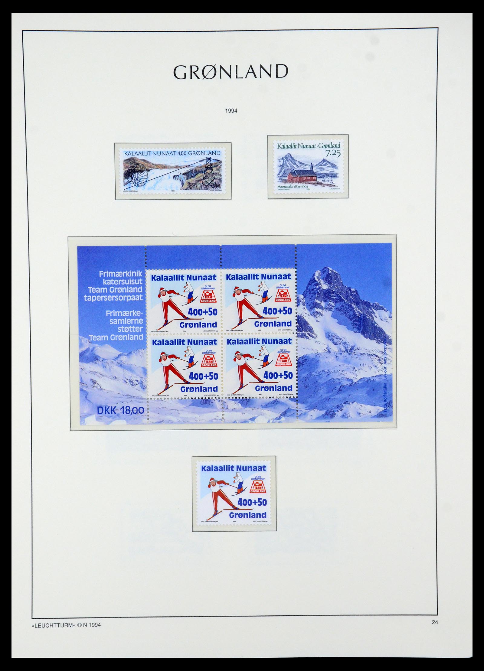 35611 024 - Postzegelverzameling 35611 Groenland 1938-2003.
