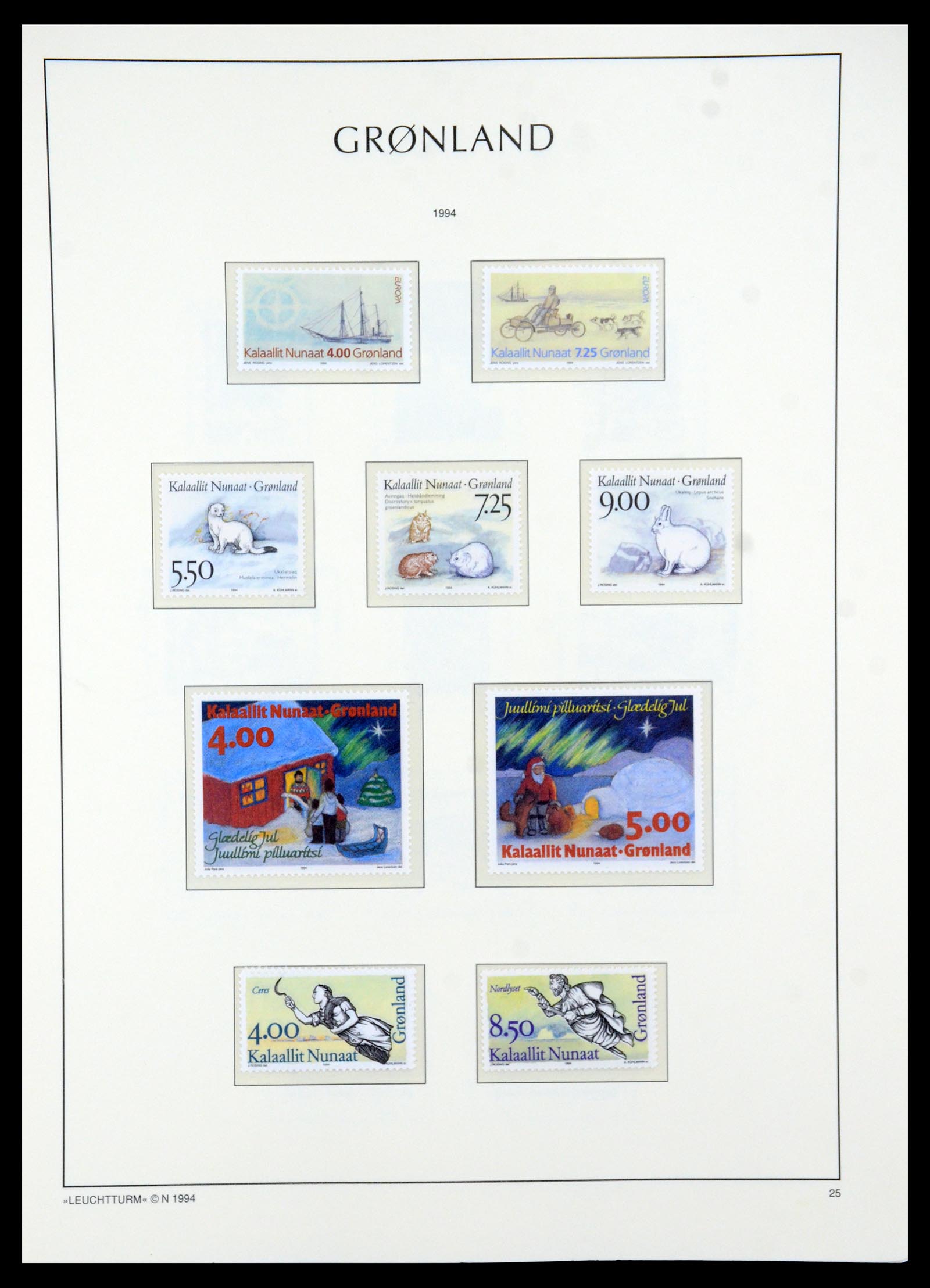 35611 025 - Postzegelverzameling 35611 Groenland 1938-2003.