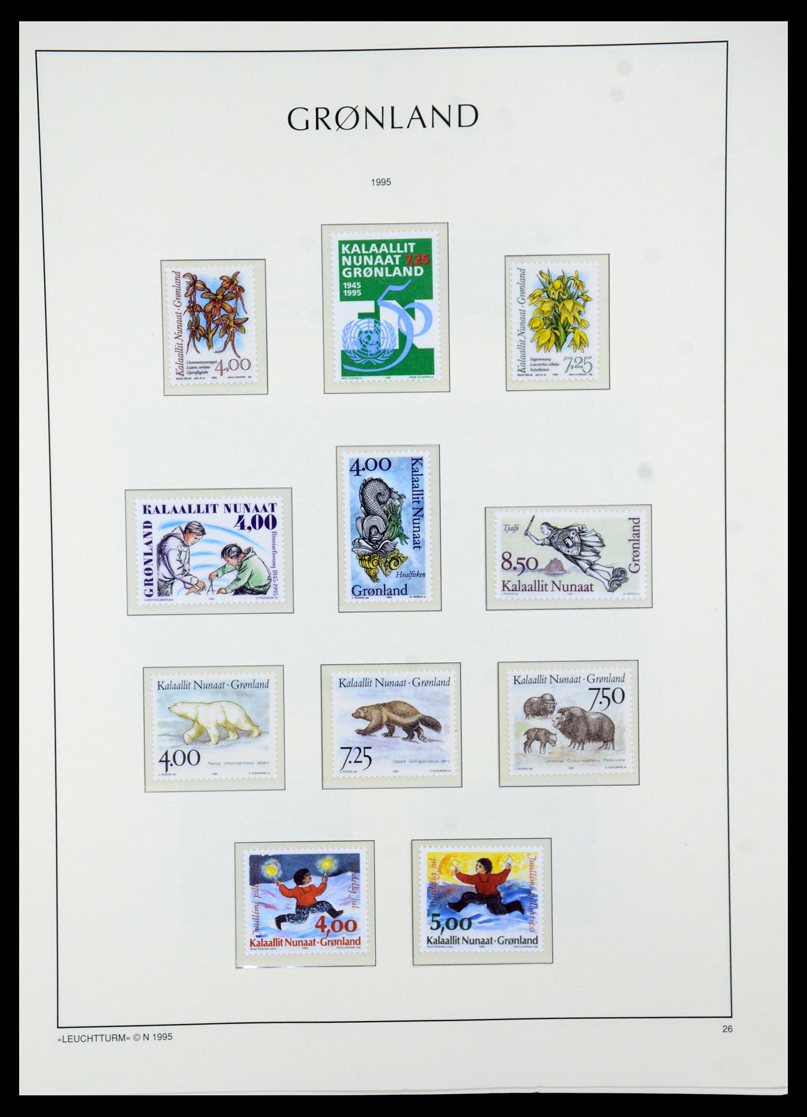35611 026 - Postzegelverzameling 35611 Groenland 1938-2003.