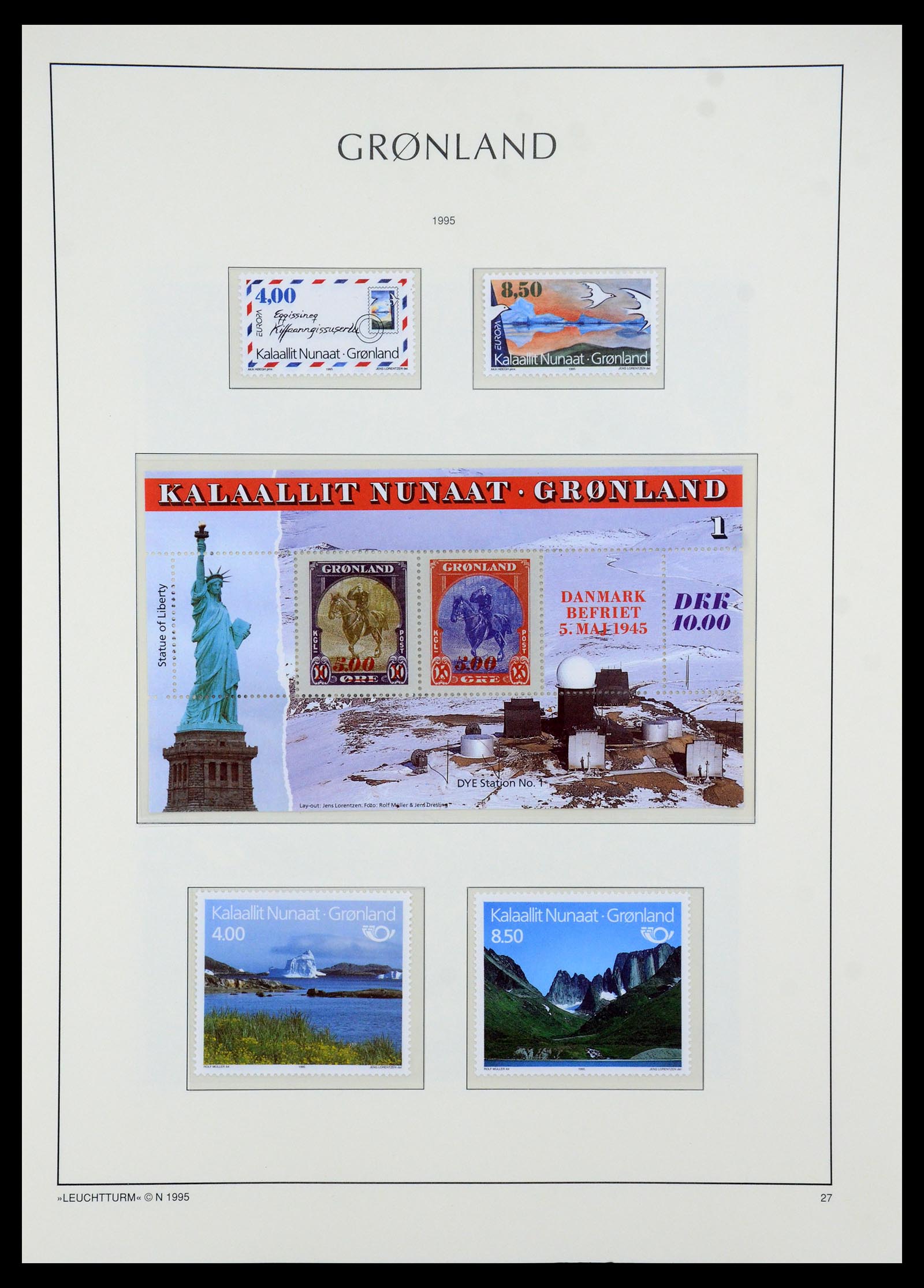 35611 027 - Postzegelverzameling 35611 Groenland 1938-2003.