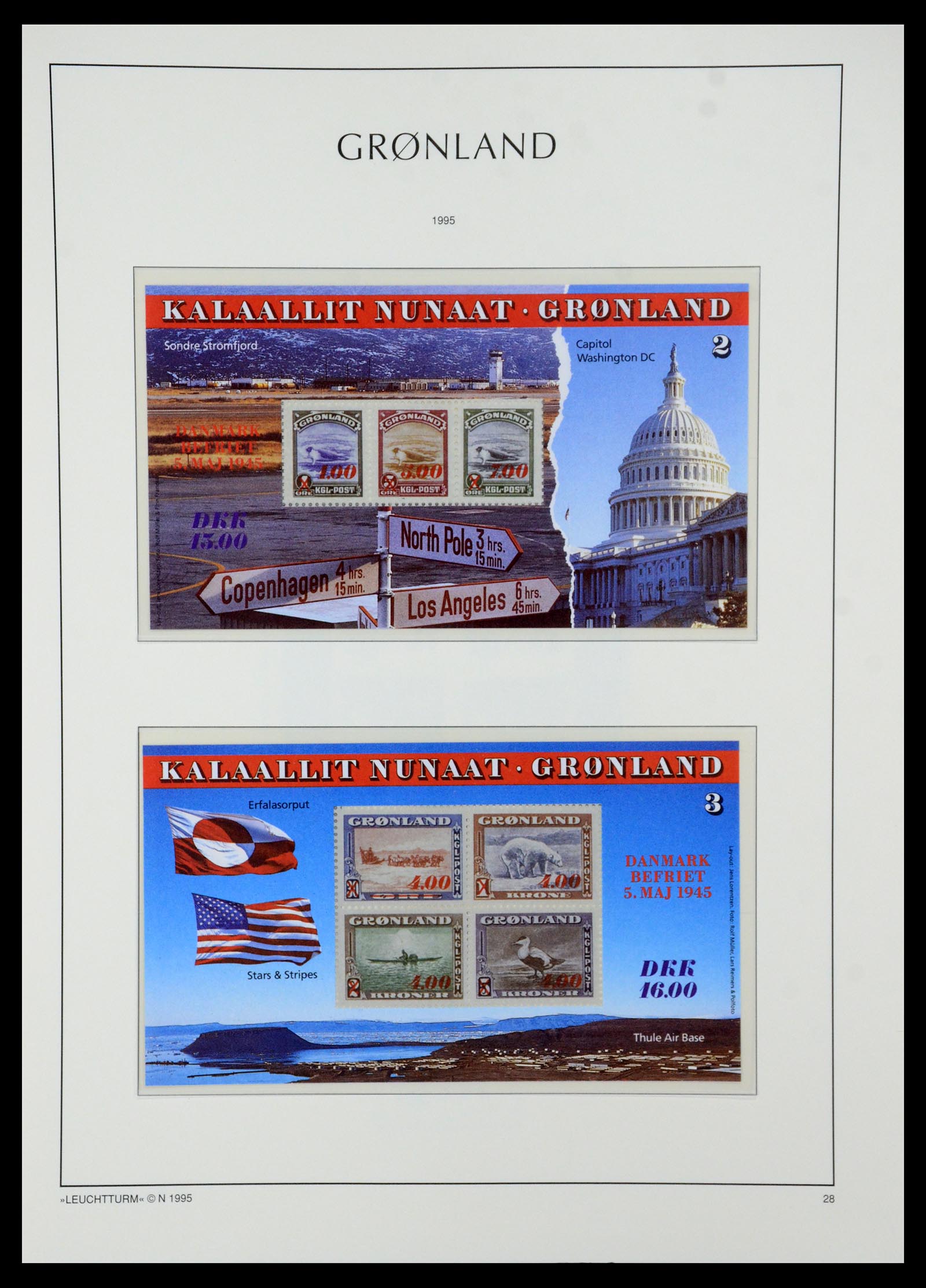 35611 028 - Postzegelverzameling 35611 Groenland 1938-2003.