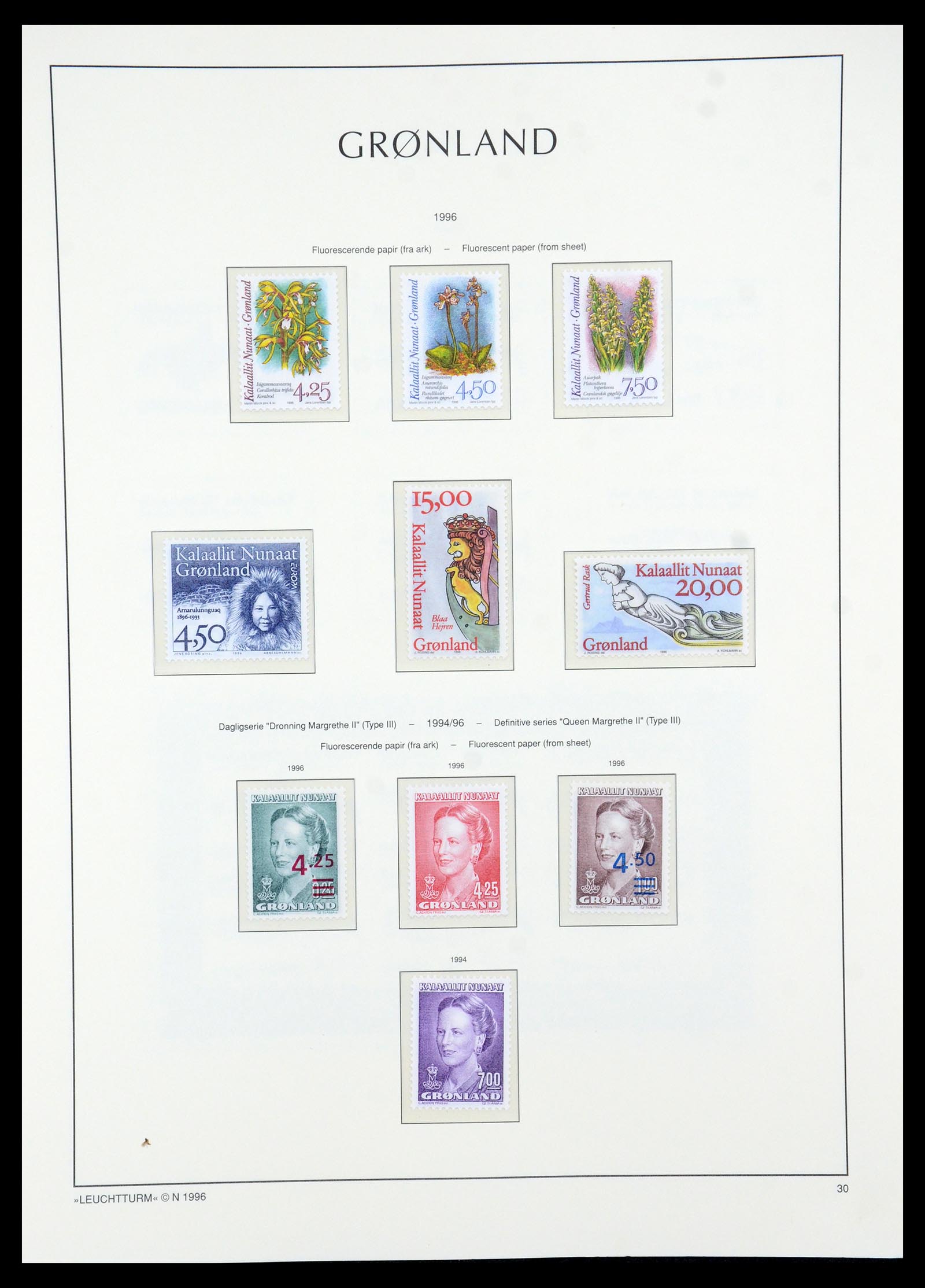 35611 031 - Postzegelverzameling 35611 Groenland 1938-2003.