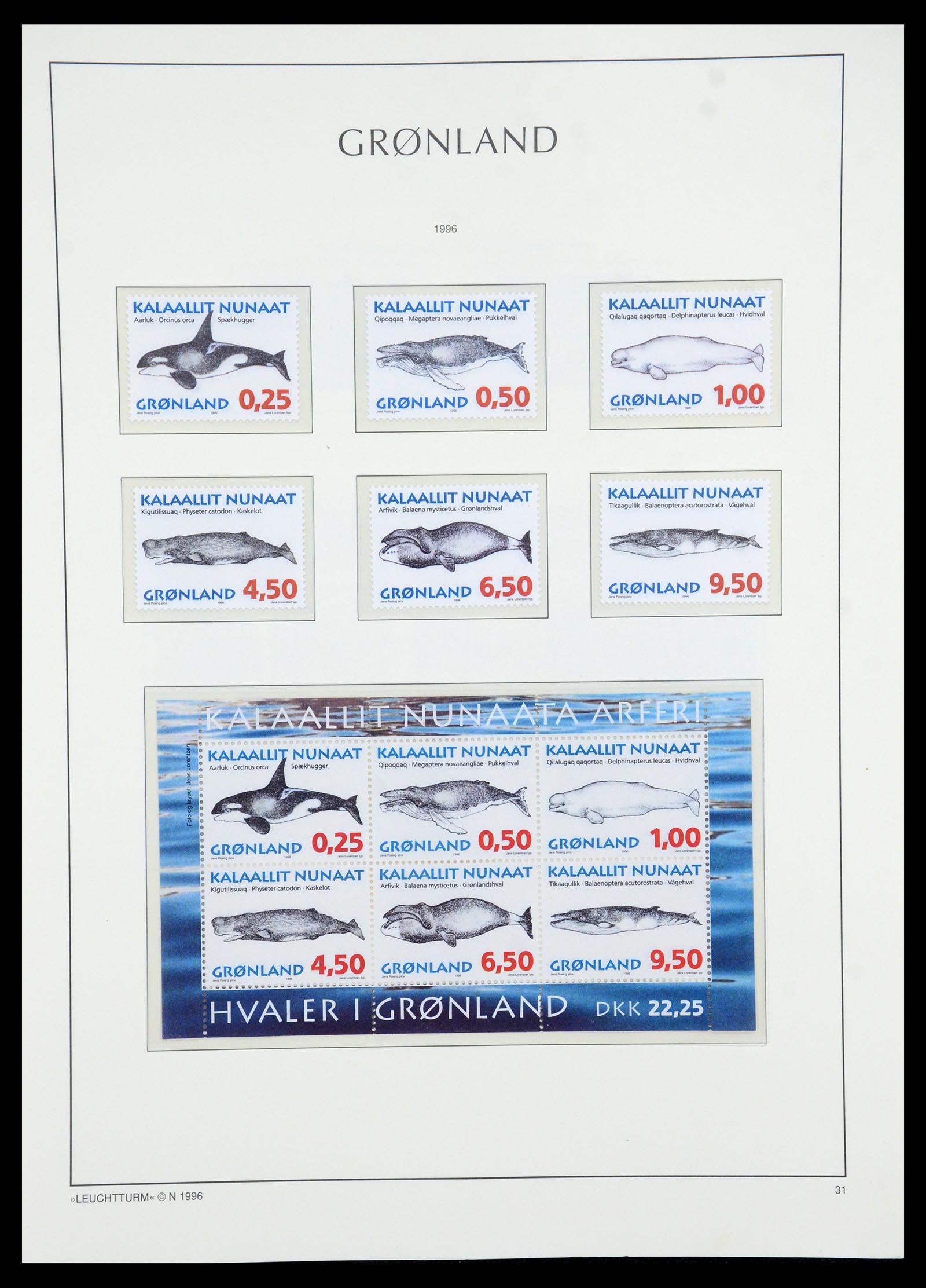 35611 032 - Postzegelverzameling 35611 Groenland 1938-2003.