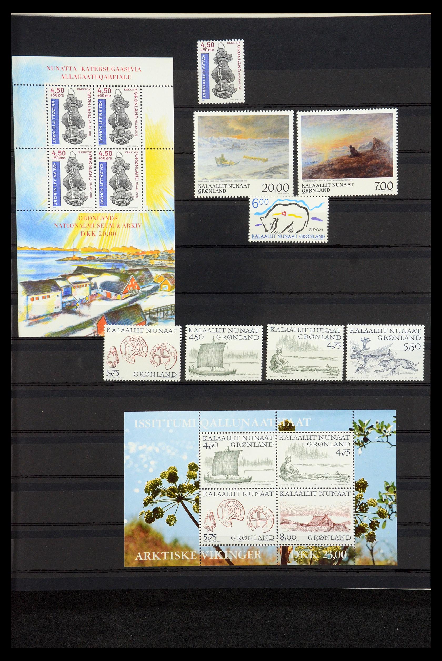 35611 038 - Postzegelverzameling 35611 Groenland 1938-2003.