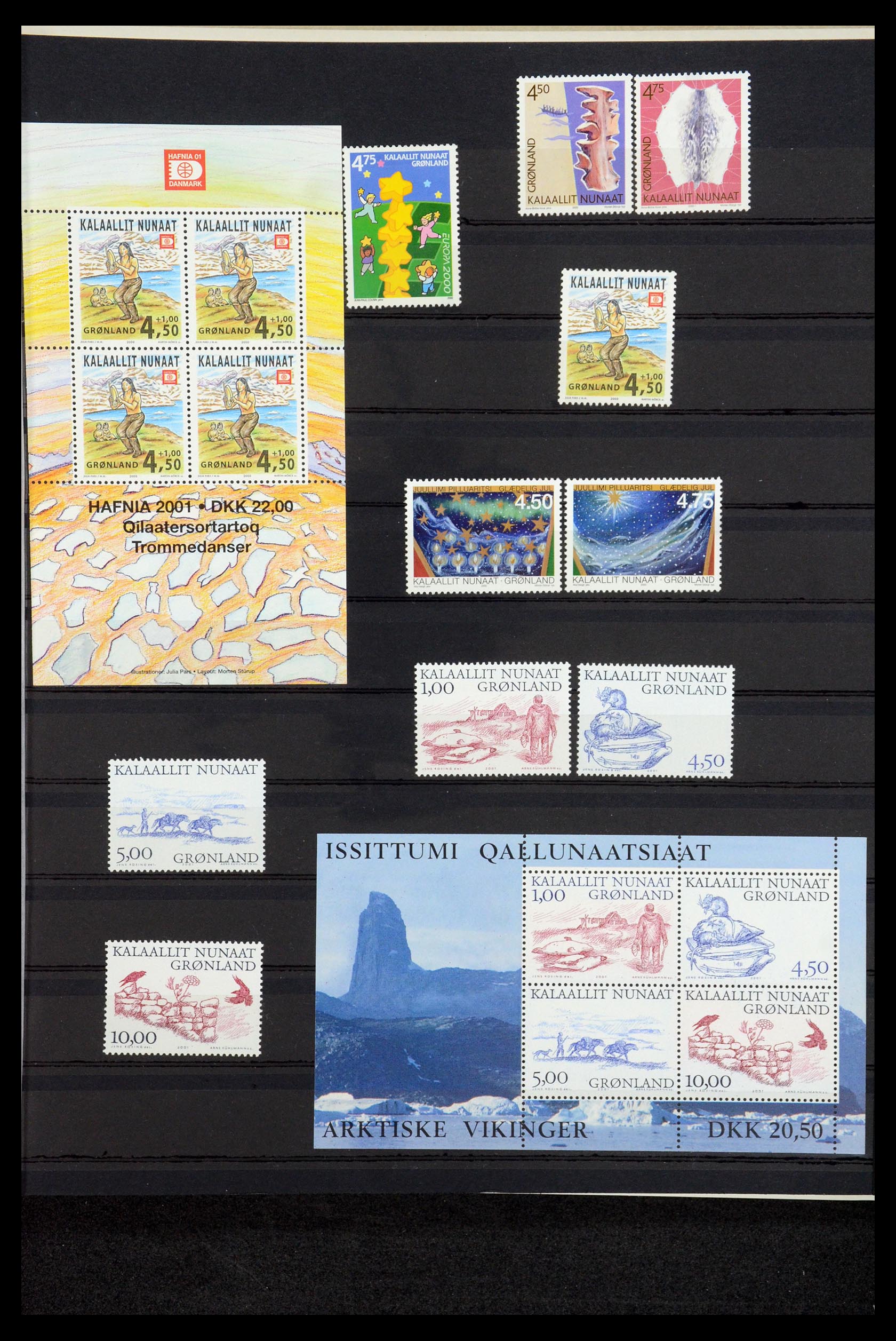 35611 040 - Postzegelverzameling 35611 Groenland 1938-2003.