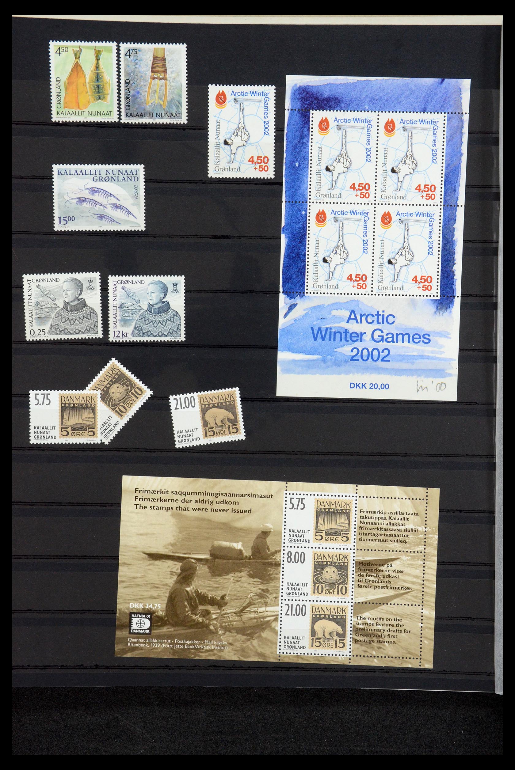 35611 041 - Postzegelverzameling 35611 Groenland 1938-2003.