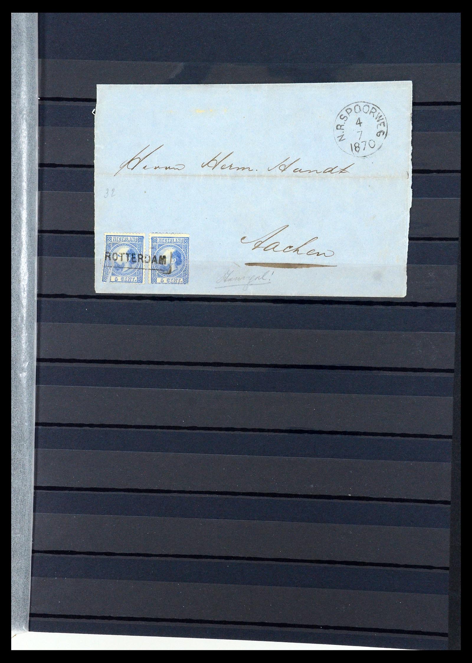 35612 102 - Postzegelverzameling 35612 Nederlands Indië stempels.
