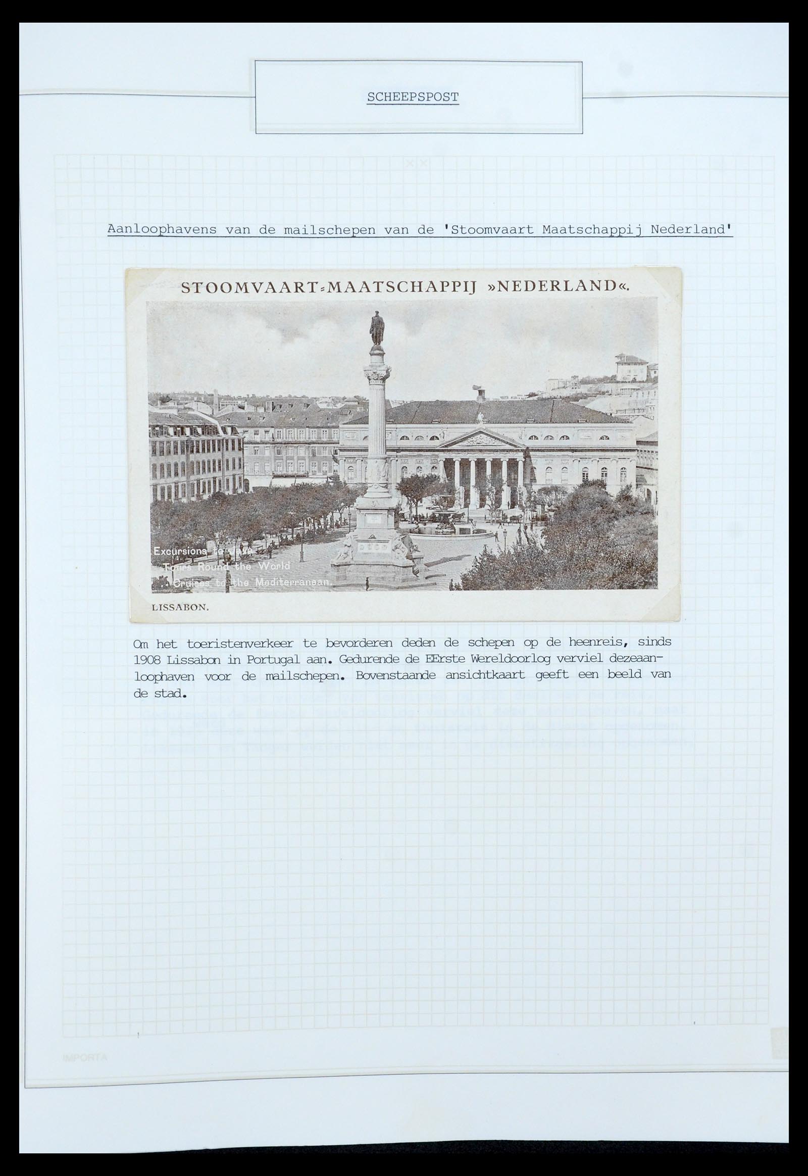 35613 004 - Postzegelverzameling 35613 Nederland scheepspost 1904-1930.
