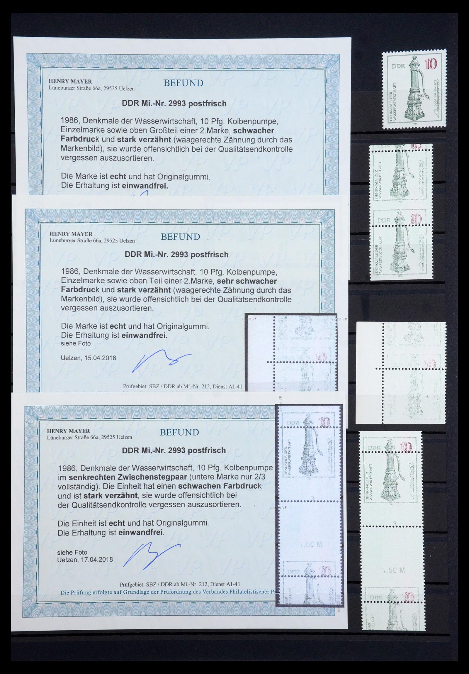 35622 003 - Postzegelverzameling 35622 DDR misdrukken.
