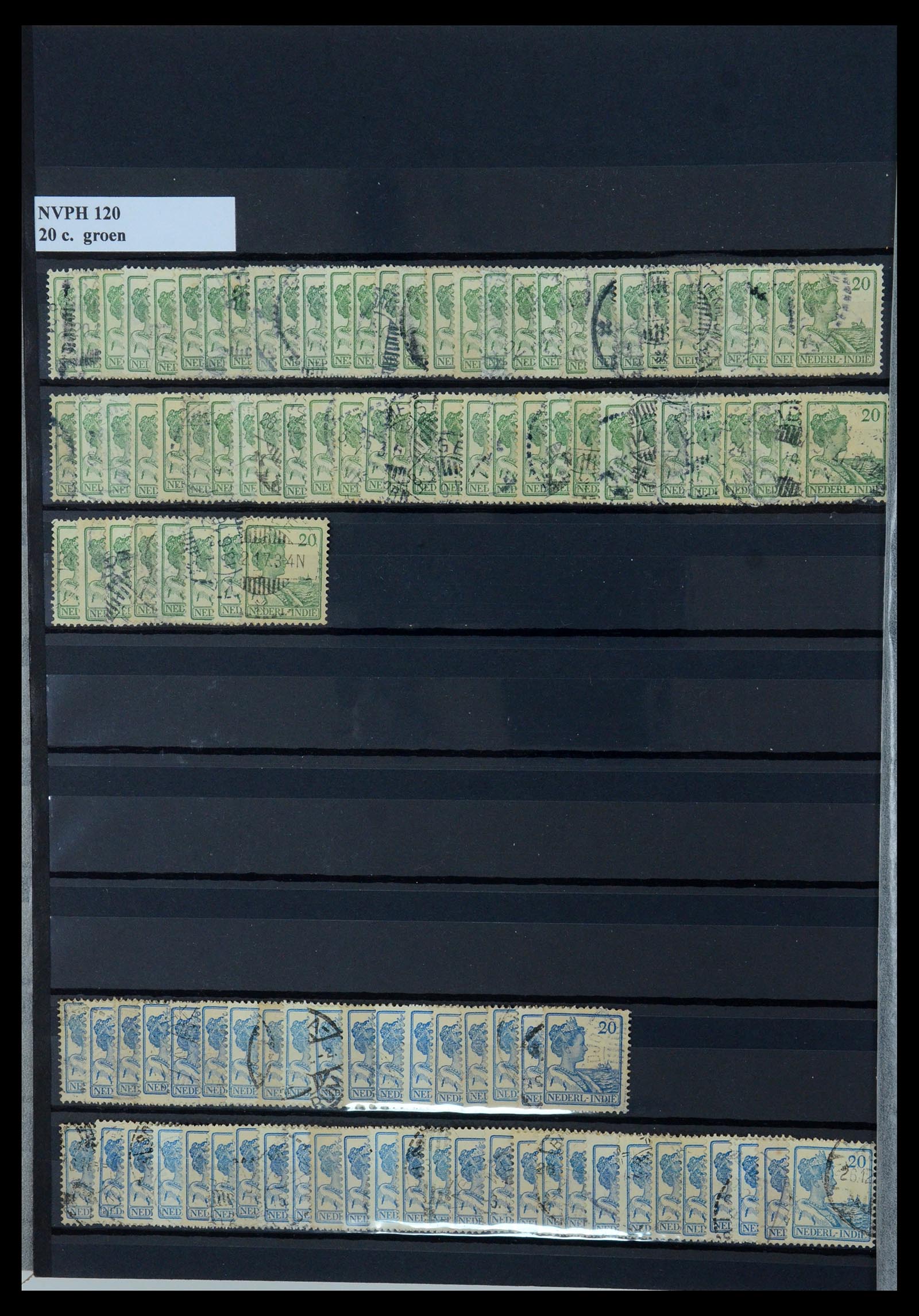 35628 015 - Stamp Collection 35628 Dutch East Indies cancels.