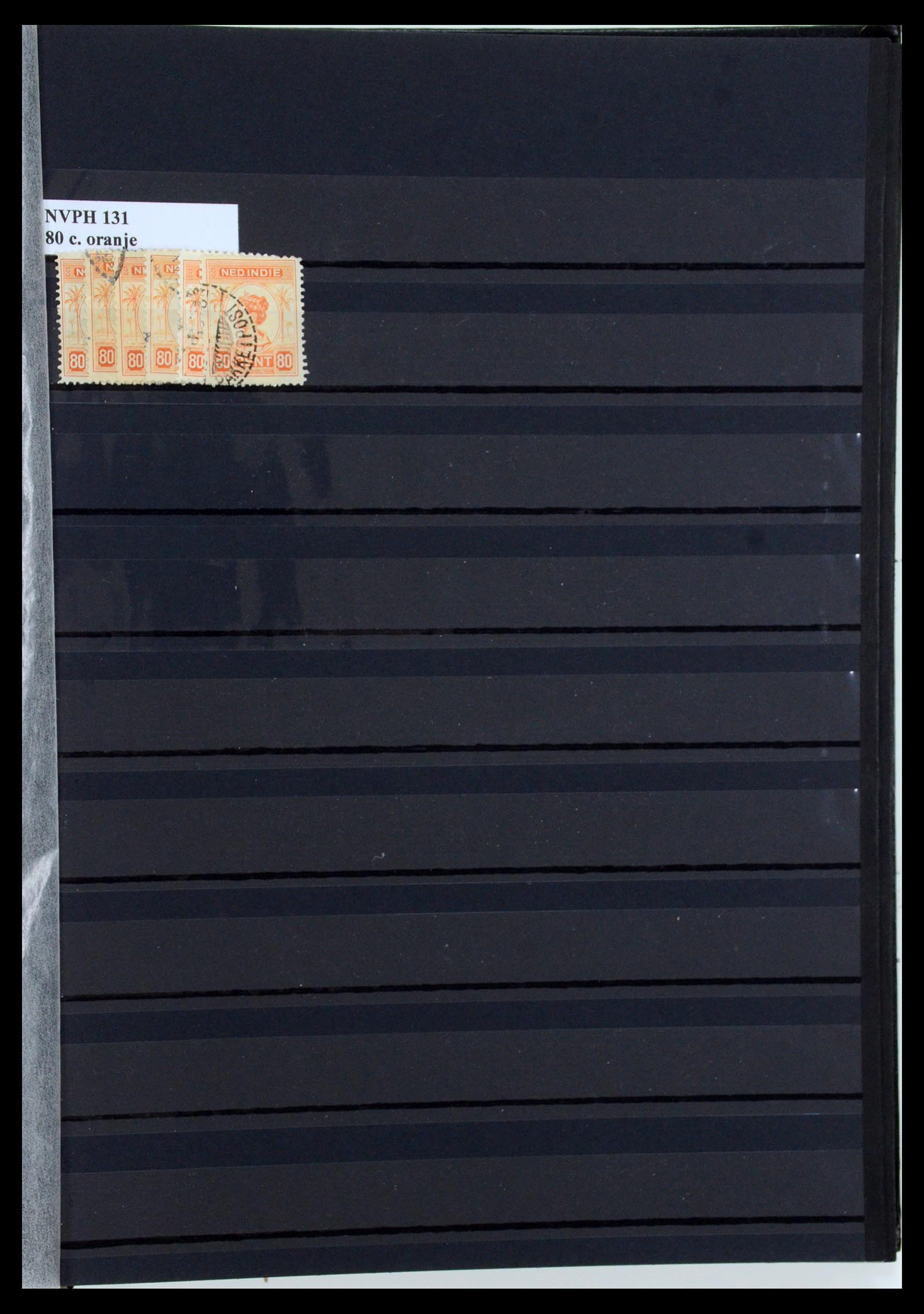 35628 025 - Postzegelverzameling 35628 Nederlands Indië stempels.