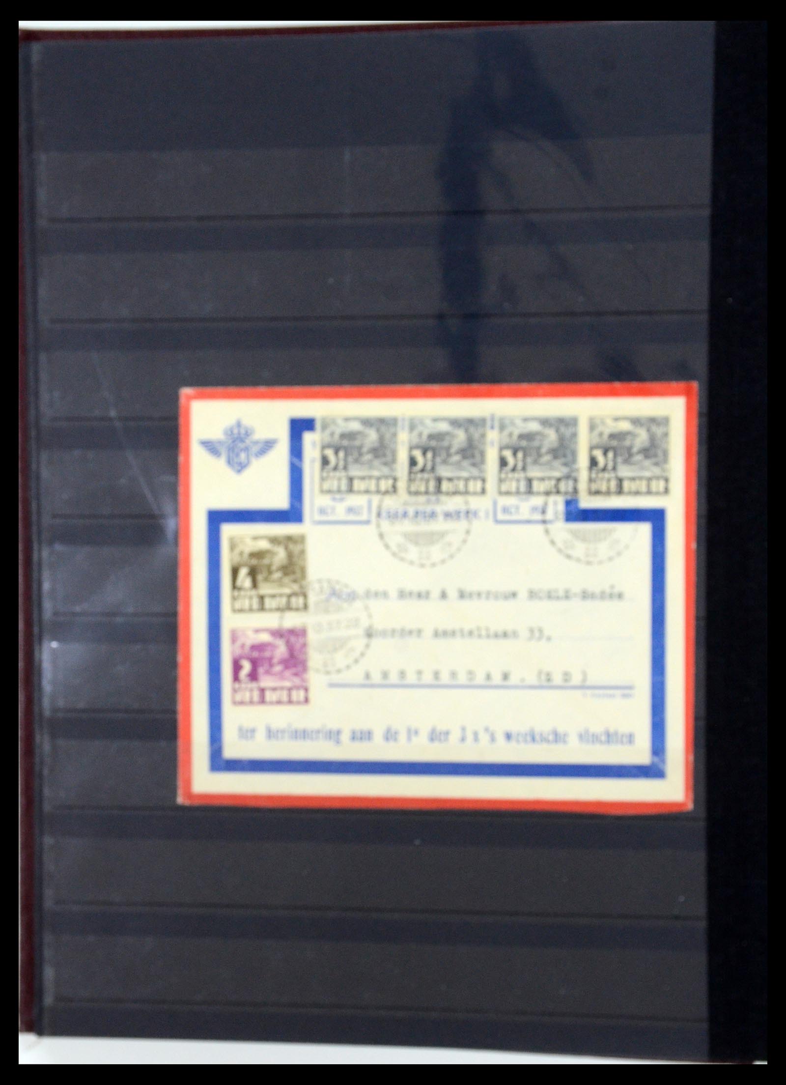 35628 143 - Postzegelverzameling 35628 Nederlands Indië stempels.