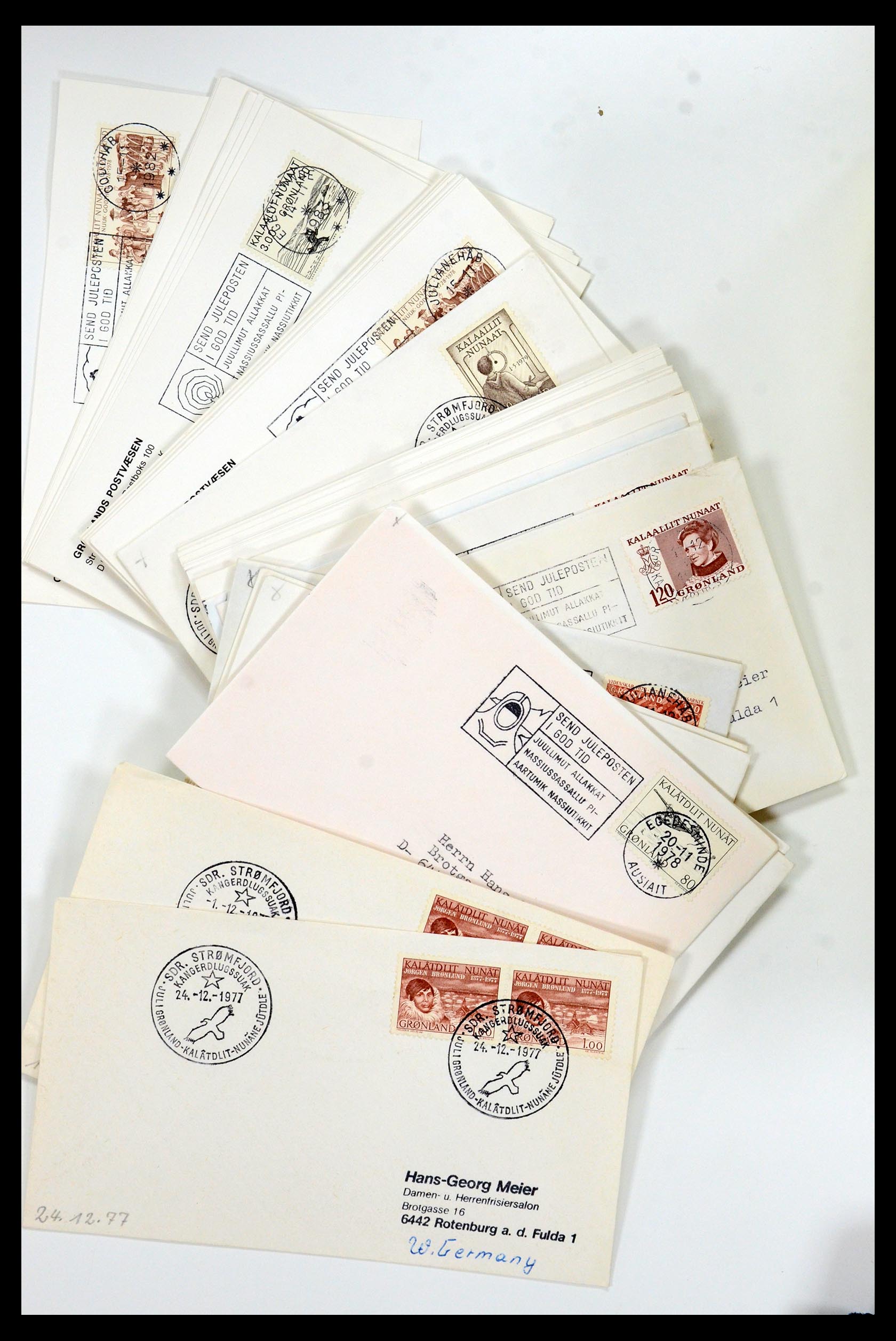 35629 013 - Postzegelverzameling 35629 Motief Noord en Zuid Pool.