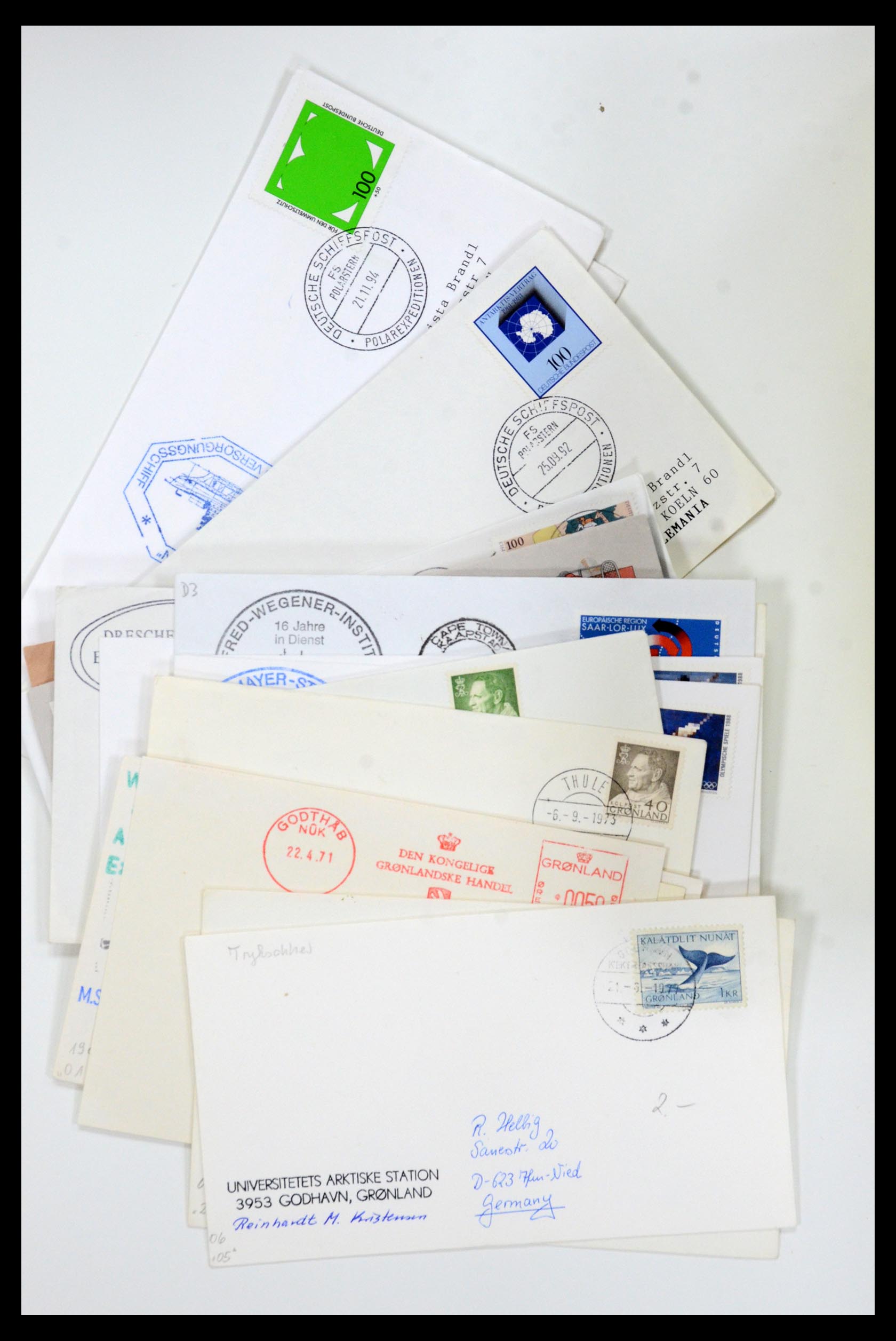 35629 023 - Postzegelverzameling 35629 Motief Noord en Zuid Pool.