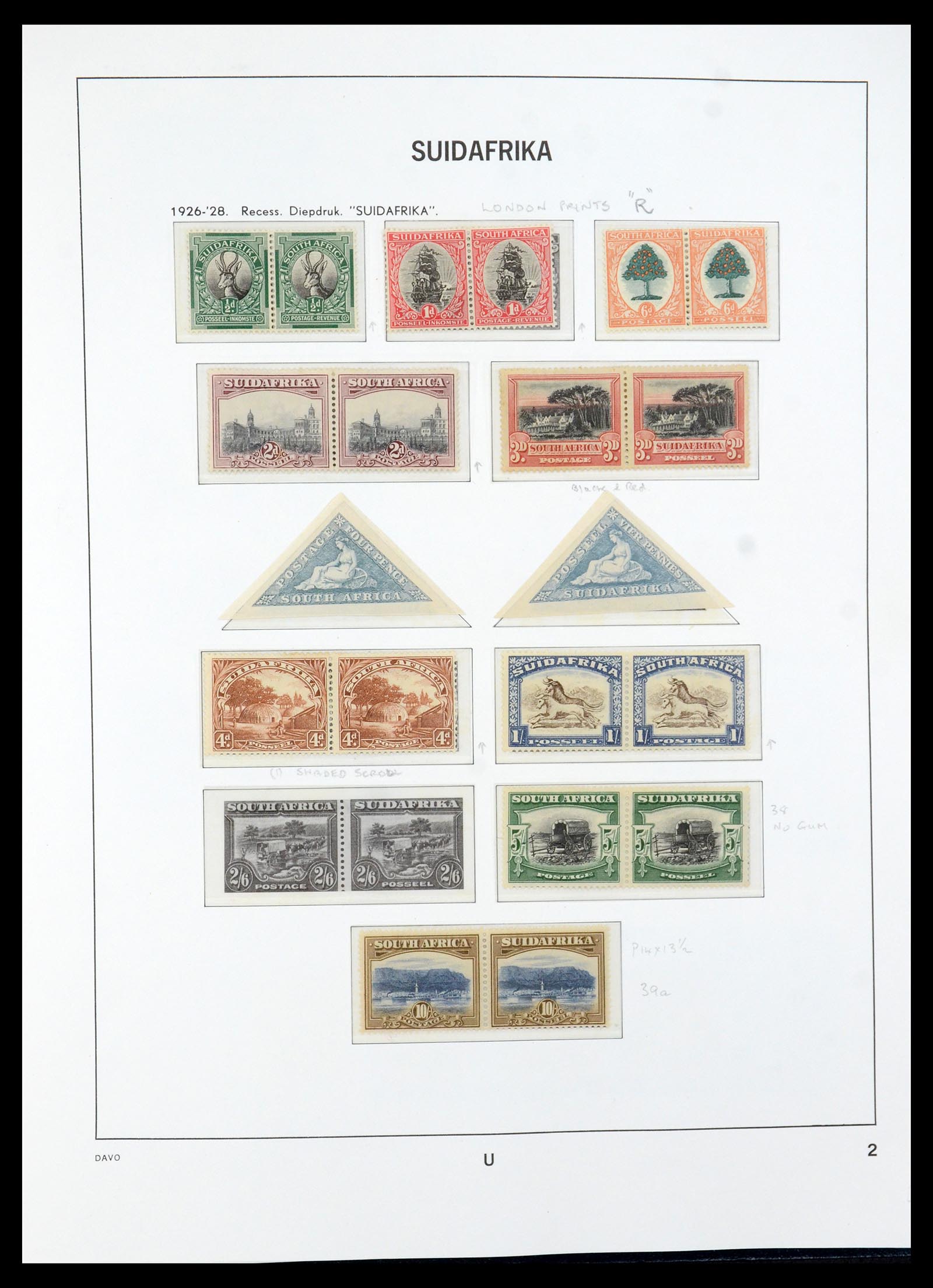 35632 003 - Postzegelverzameling 35632 Zuid Afrika 1910-1997.
