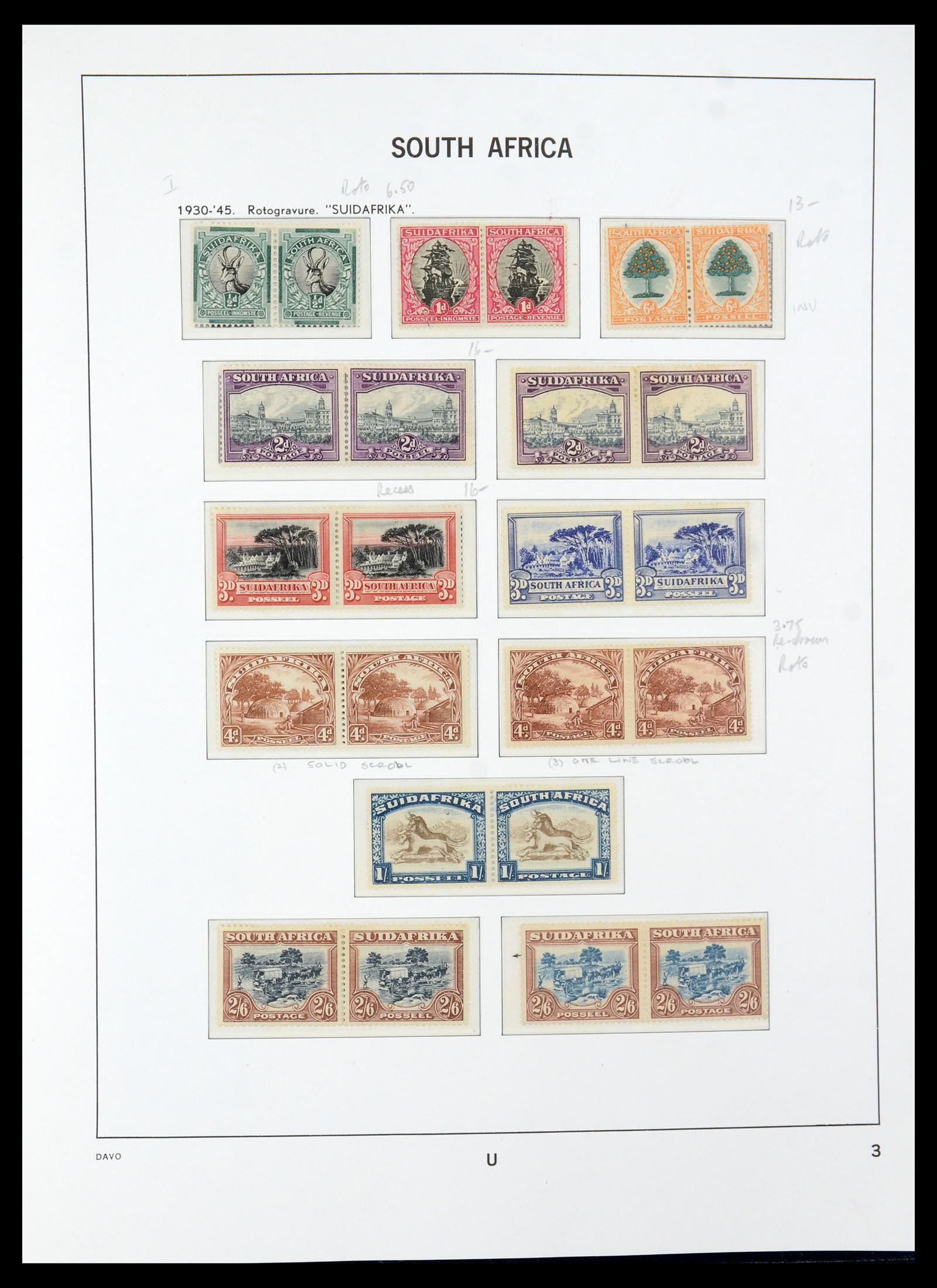 35632 005 - Stamp Collection 35632 South Africa 1910-1997.