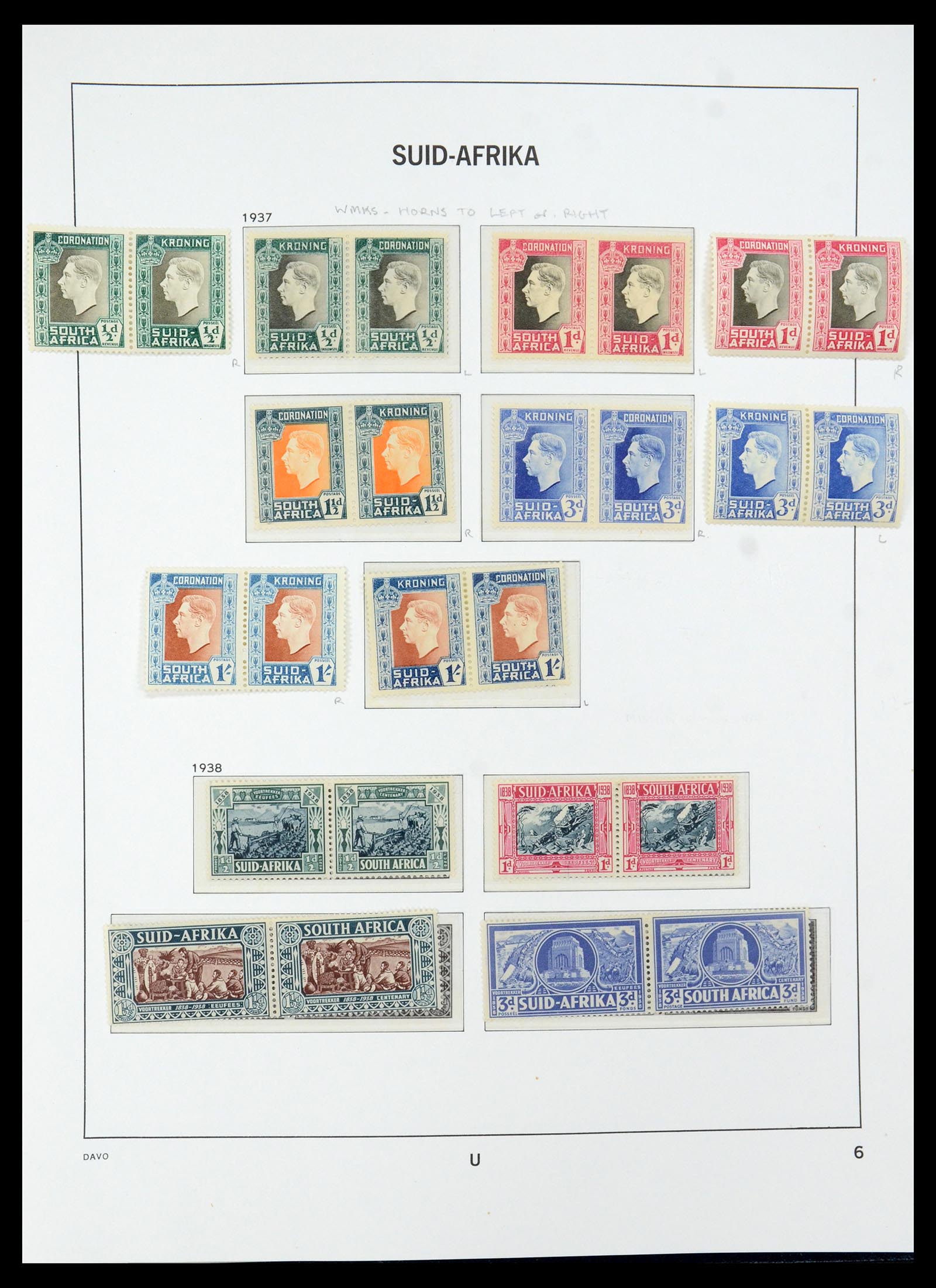 35632 010 - Postzegelverzameling 35632 Zuid Afrika 1910-1997.