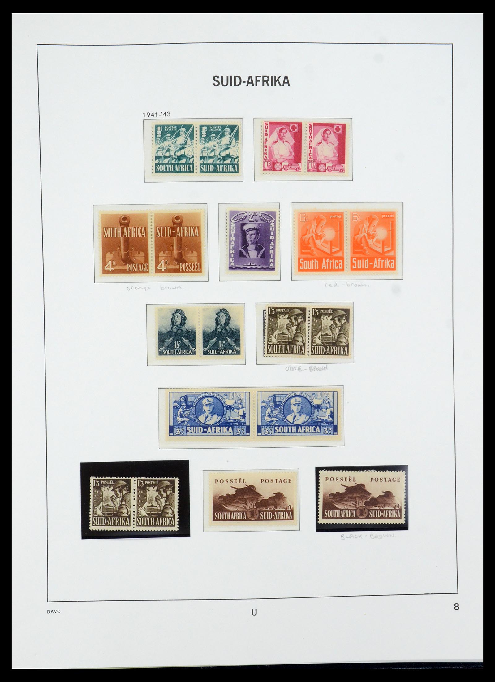 35632 012 - Postzegelverzameling 35632 Zuid Afrika 1910-1997.