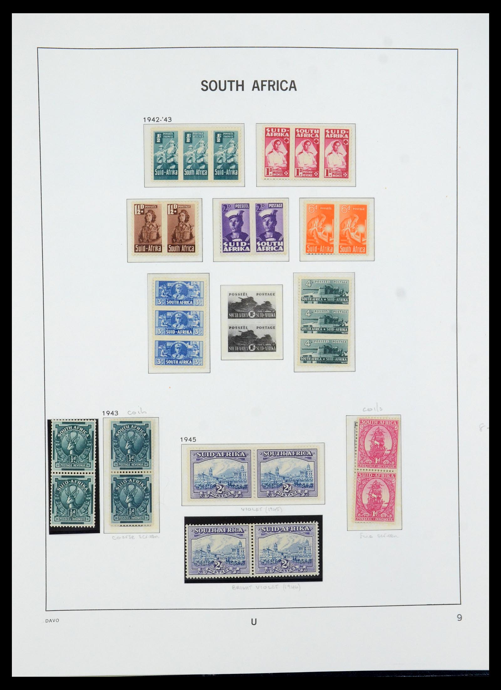 35632 013 - Postzegelverzameling 35632 Zuid Afrika 1910-1997.