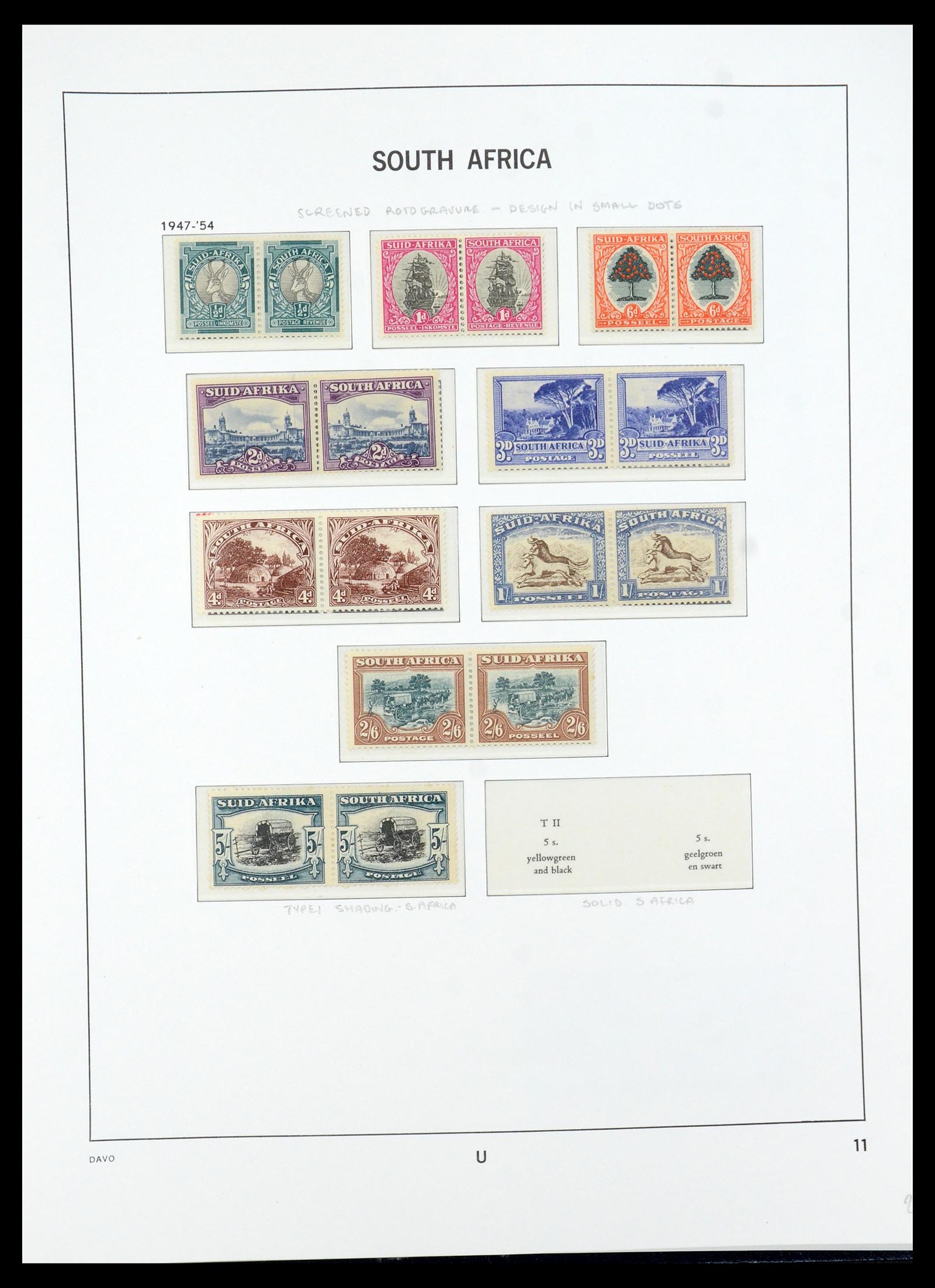 35632 016 - Postzegelverzameling 35632 Zuid Afrika 1910-1997.
