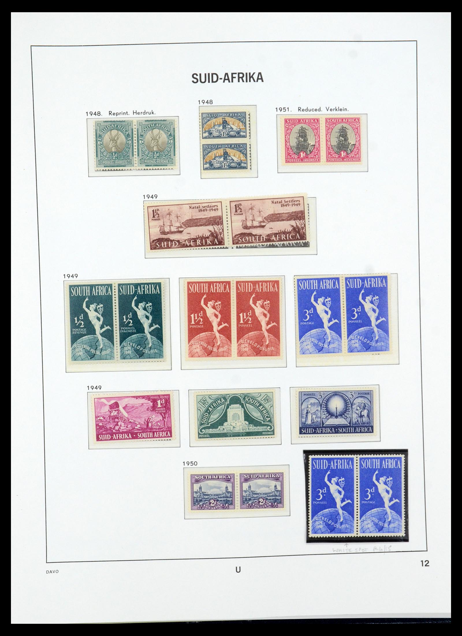 35632 019 - Postzegelverzameling 35632 Zuid Afrika 1910-1997.