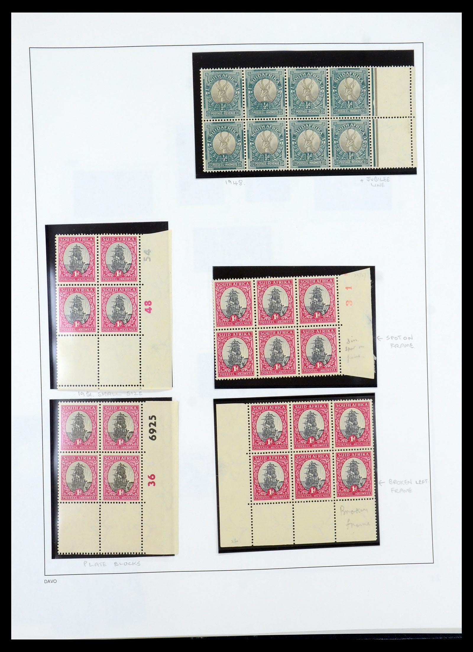 35632 020 - Postzegelverzameling 35632 Zuid Afrika 1910-1997.